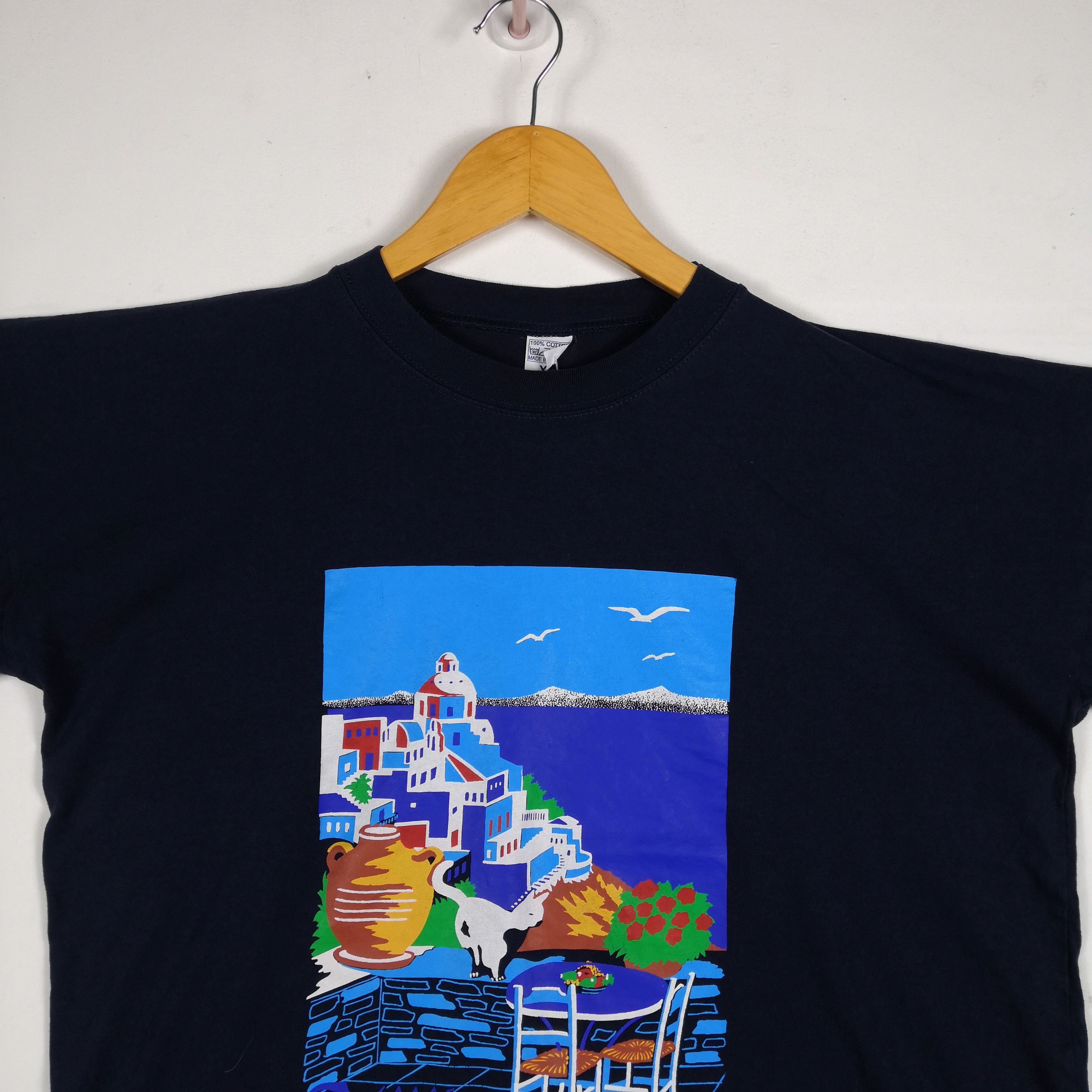 Vintage Vintage 90s Greece T-Shirt Travel Memorabilia Novelty Tees Size US XL / EU 56 / 4 - 3 Thumbnail
