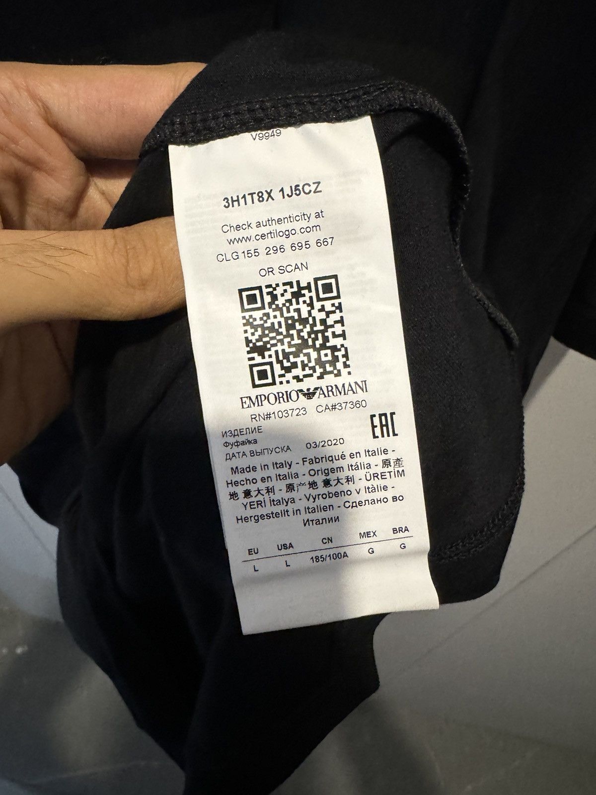 Emporio Armani Emporio Armani face Tee Size US L / EU 52-54 / 3 - 4 Thumbnail