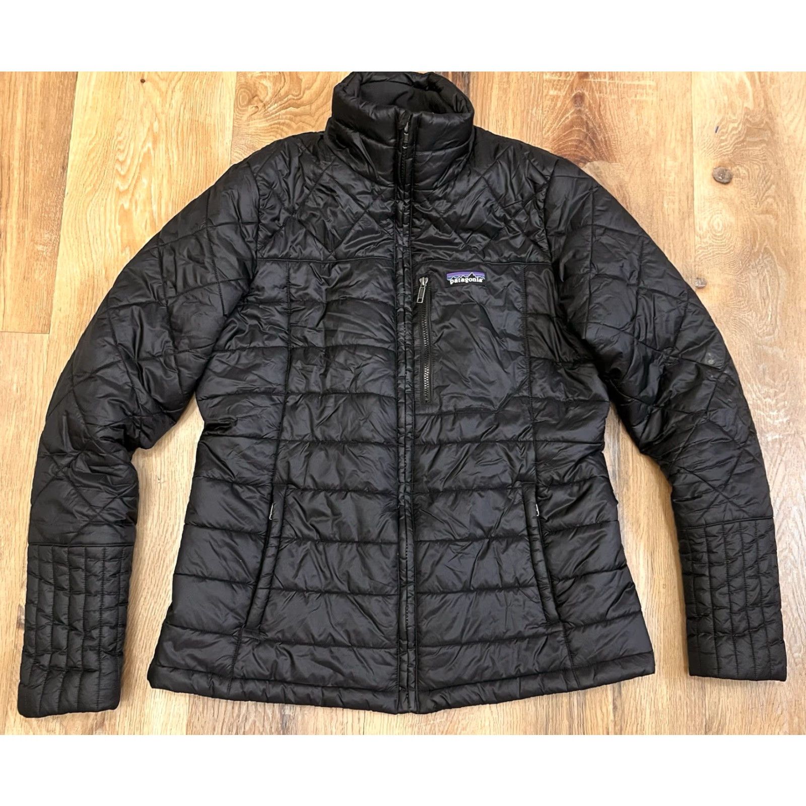 Patagonia PATAGONIA Womens Puffer Jacket Insulated Lightweight Coat M Black Nylon Polyester Zip Quilted Pockets Logo corn depot? Size M / US 6-8 / IT 42-44 - 2 Thumbnail