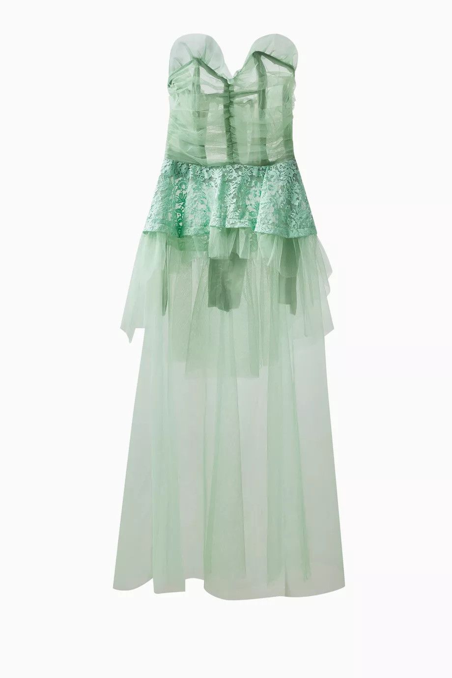 Maison Margiela o1y0625 Maxi Dress in Light Green Size XS / US 0-2 / IT 36-38 - 1 Thumbnail