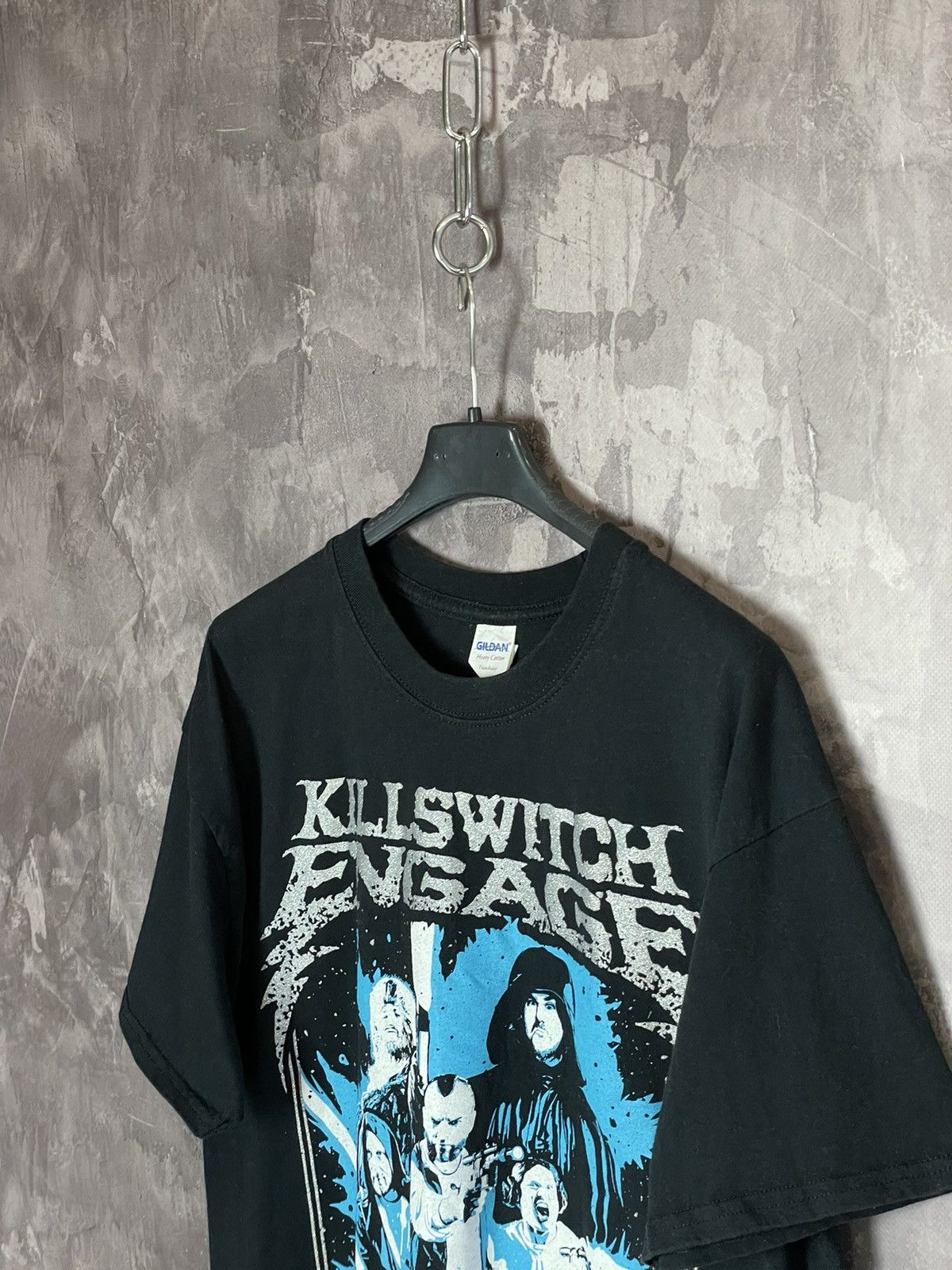 Band Tees × Vintage Vintage Killswitch Engage Metalcore Band Tee Skull T-Shirt Size US L / EU 52-54 / 3 - 6 Thumbnail