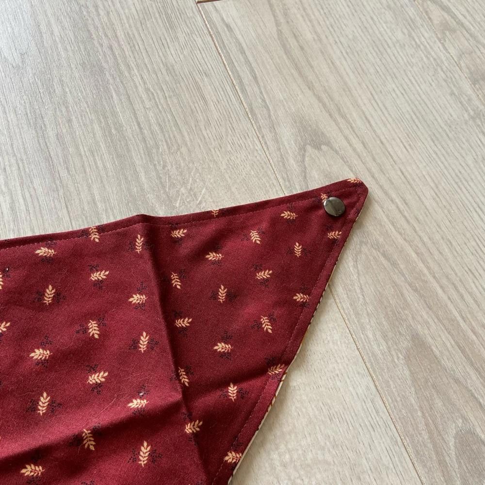 Designer WOPC Red Floral Dog Bandana Size ONE SIZE - 8 Thumbnail