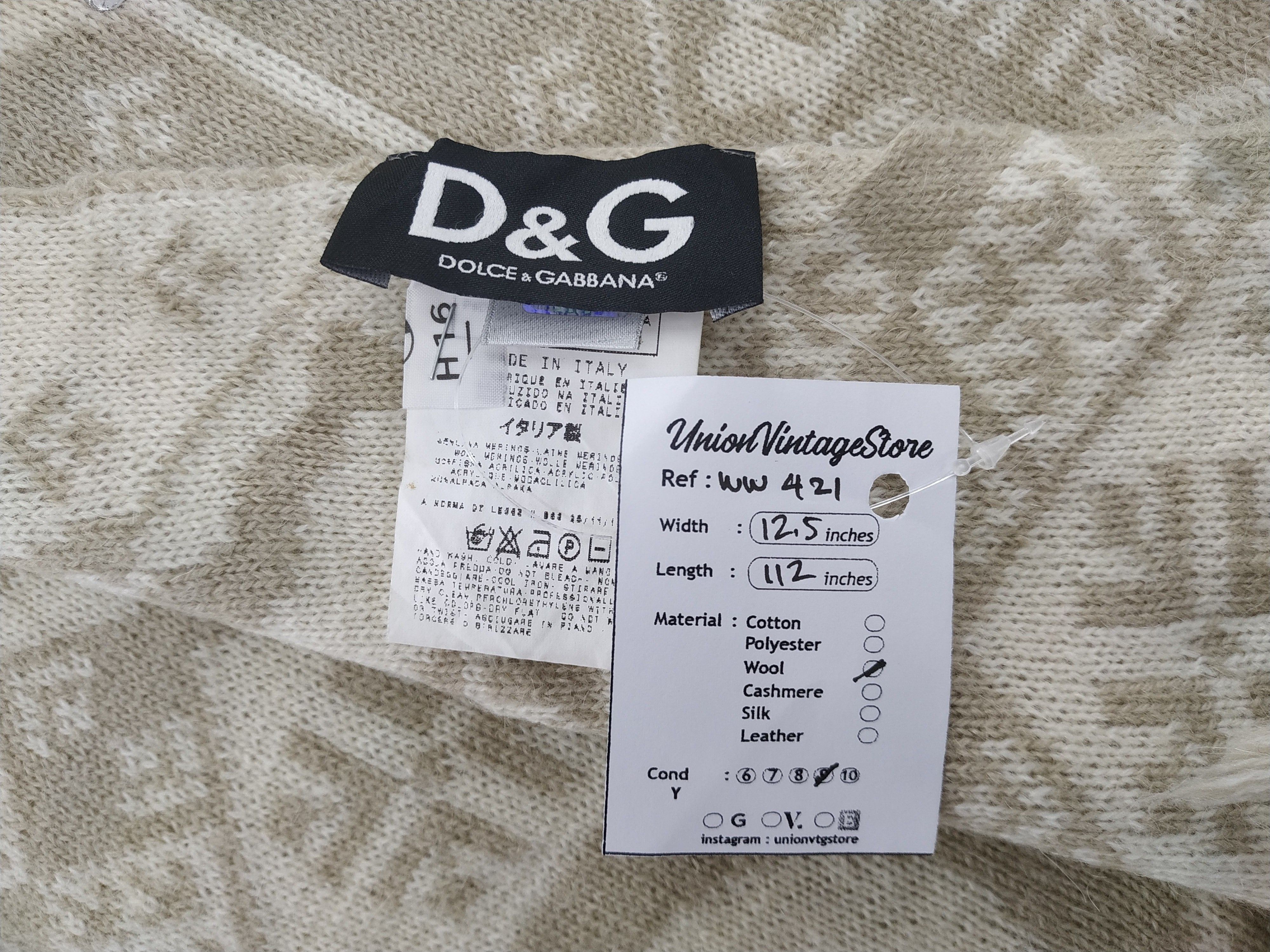 Dolce & Gabbana × Vintage Dolce & Gabanna Scarf / Muffler / Neckwear - WW421 Size ONE SIZE - 6 Thumbnail