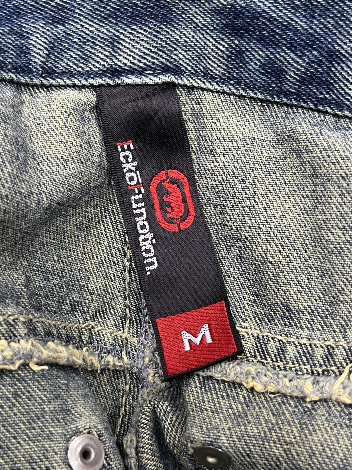Ecko Unltd. 🔥Vintage ECKO Hip-Hop Skate Denim Cargo Shorts With Belt Size US 30 / EU 46 - 9 Thumbnail