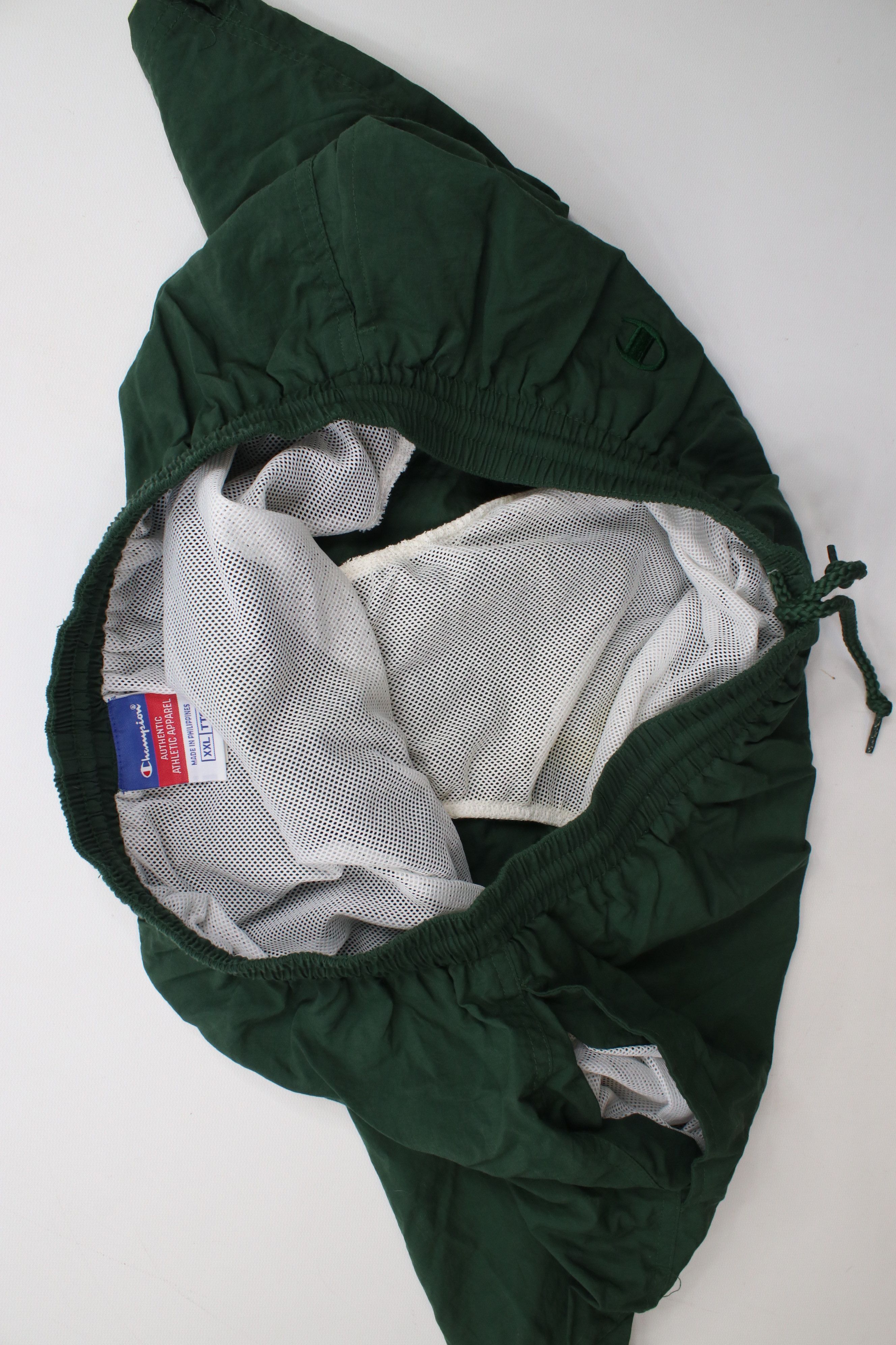 Champion × Vintage Vintage 90s Champion Lined Above Knee Shorts Baggies Green Size US 38 / EU 54 - 9 Thumbnail