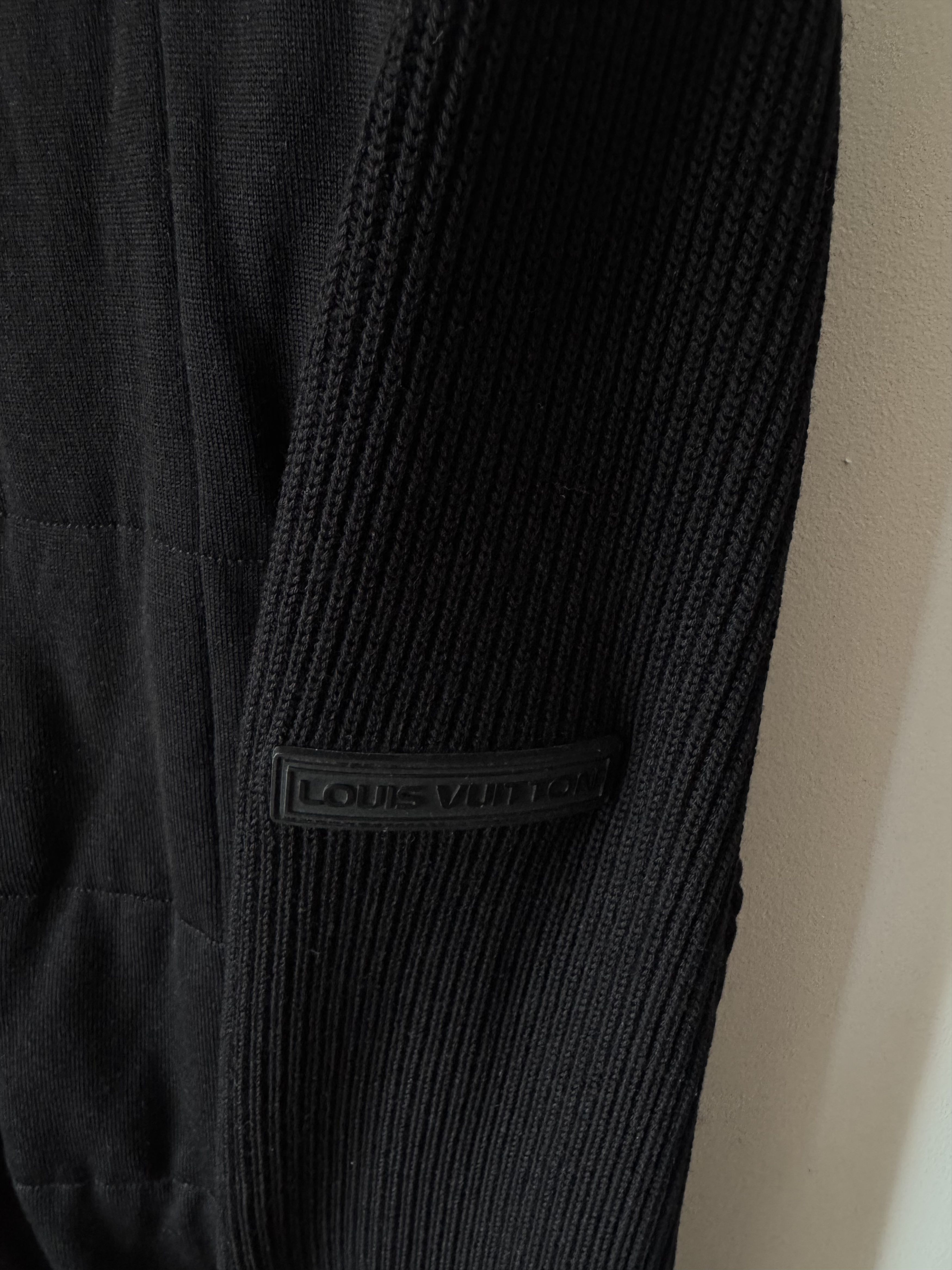 Louis Vuitton Louis Vuitton Black Wool & Silk Knit Zip-up Jacket Size US M / EU 48-50 / 2 - 3 Thumbnail