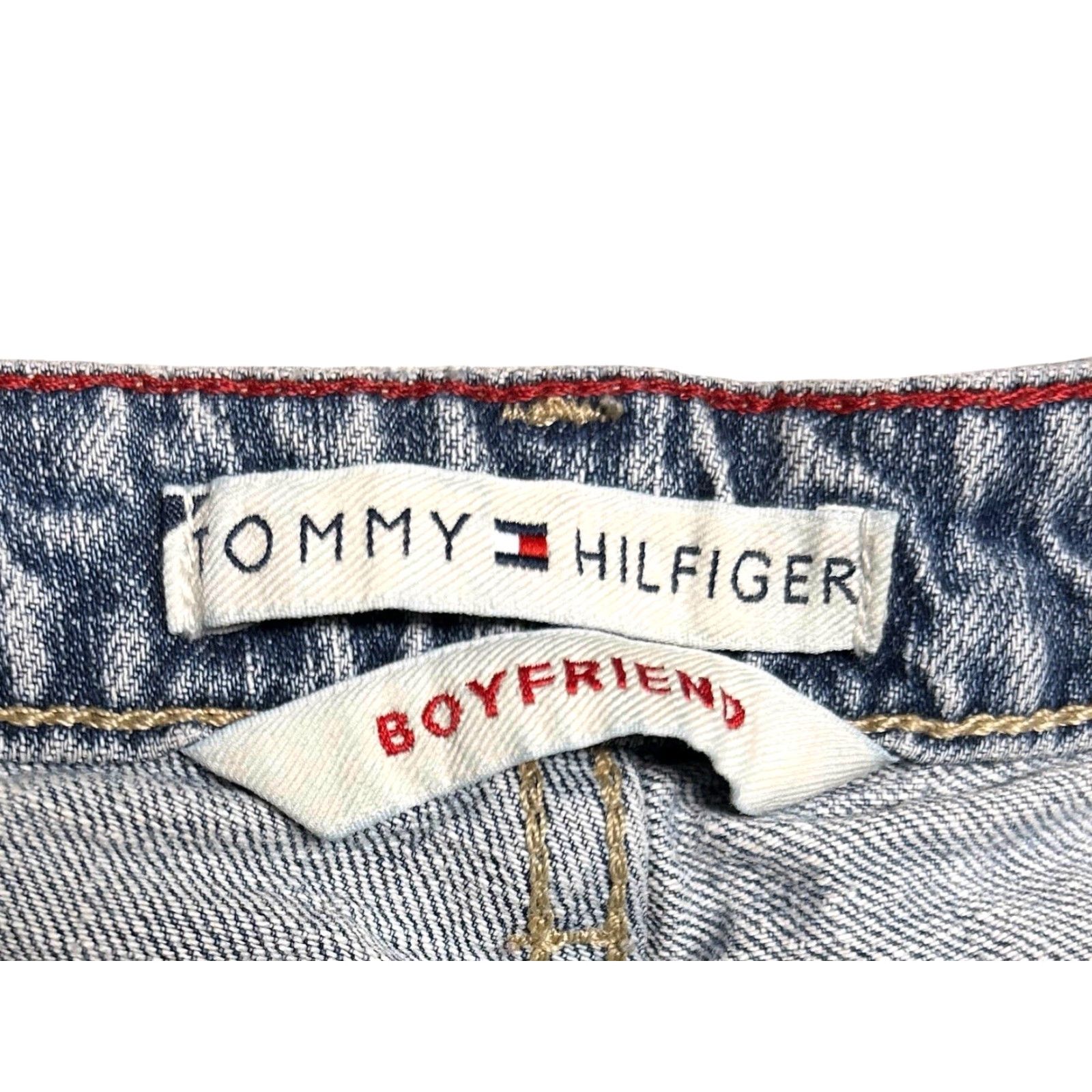 Tommy Hilfiger VINTAGE Tommy Hilfiger Jeans Womens 6 Boyfriend Cut Denim Blue 30 in Inseam Size 28" / US 6 / IT 42 - 6 Thumbnail