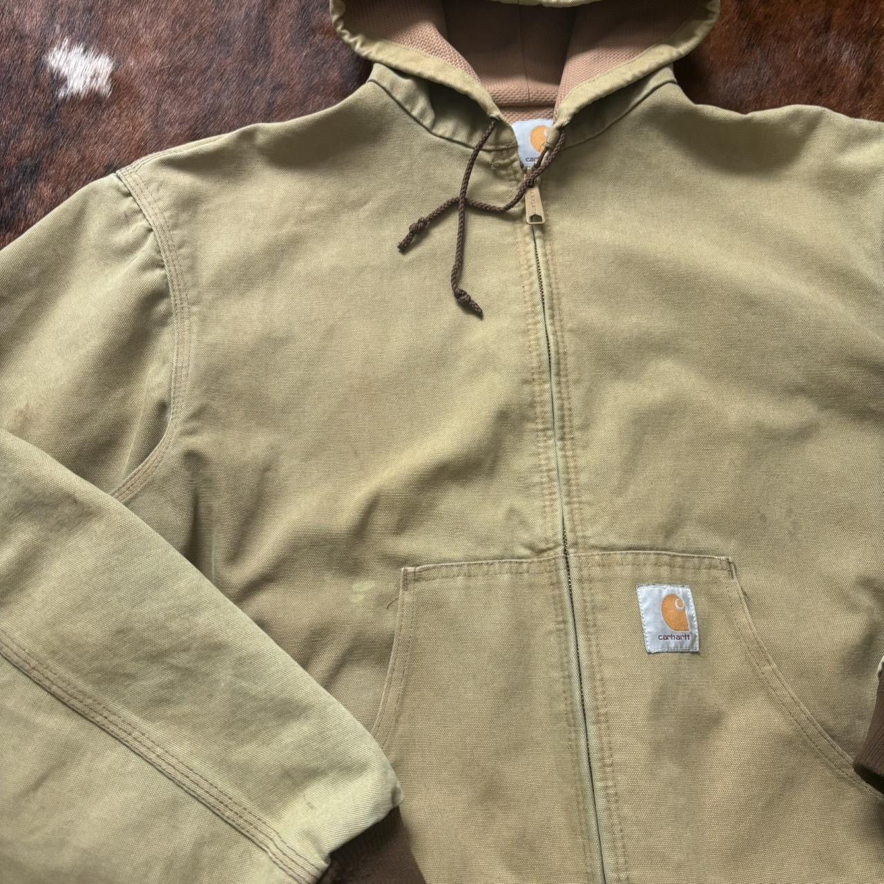 Carhartt Lime Green Carhartt Hooded workcoat Size US L / EU 52-54 / 3 - 2 Thumbnail