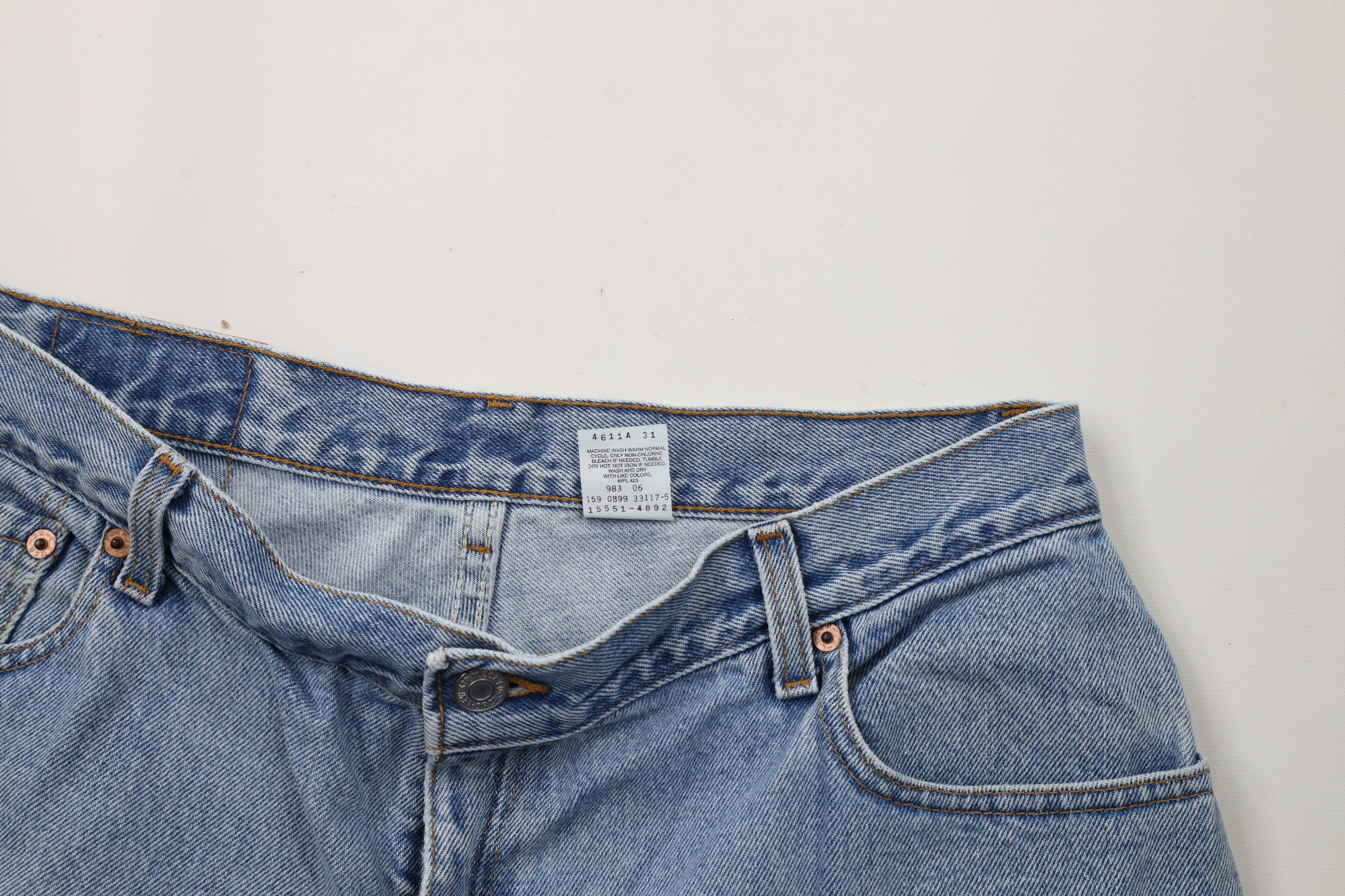 Levi's × Vintage Vintage 90s Levis 550 Relaxed Fit Tapered Leg Denim Jeans Size 38" / US 16 / IT 52 - 9 Thumbnail