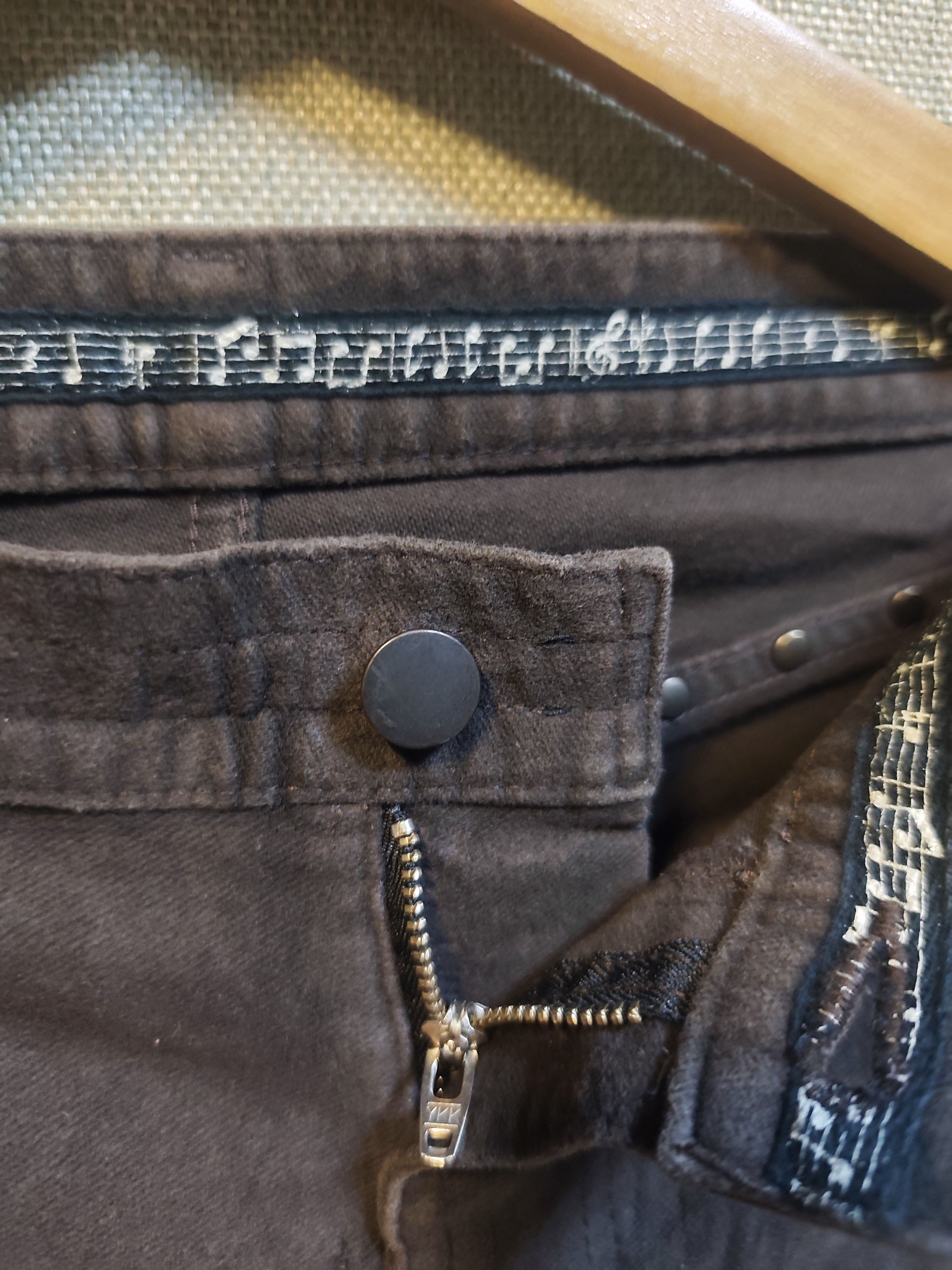 Number (N)ine Number (N)ine SS04 Pain Studded Musical Note Denim" Size US 31 - 6 Thumbnail