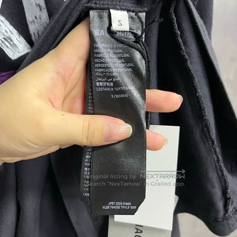 Balenciaga Balenciaga Black Letter Building Printed Round Neck Short Size US S / EU 44-46 / 1 - 3 Thumbnail