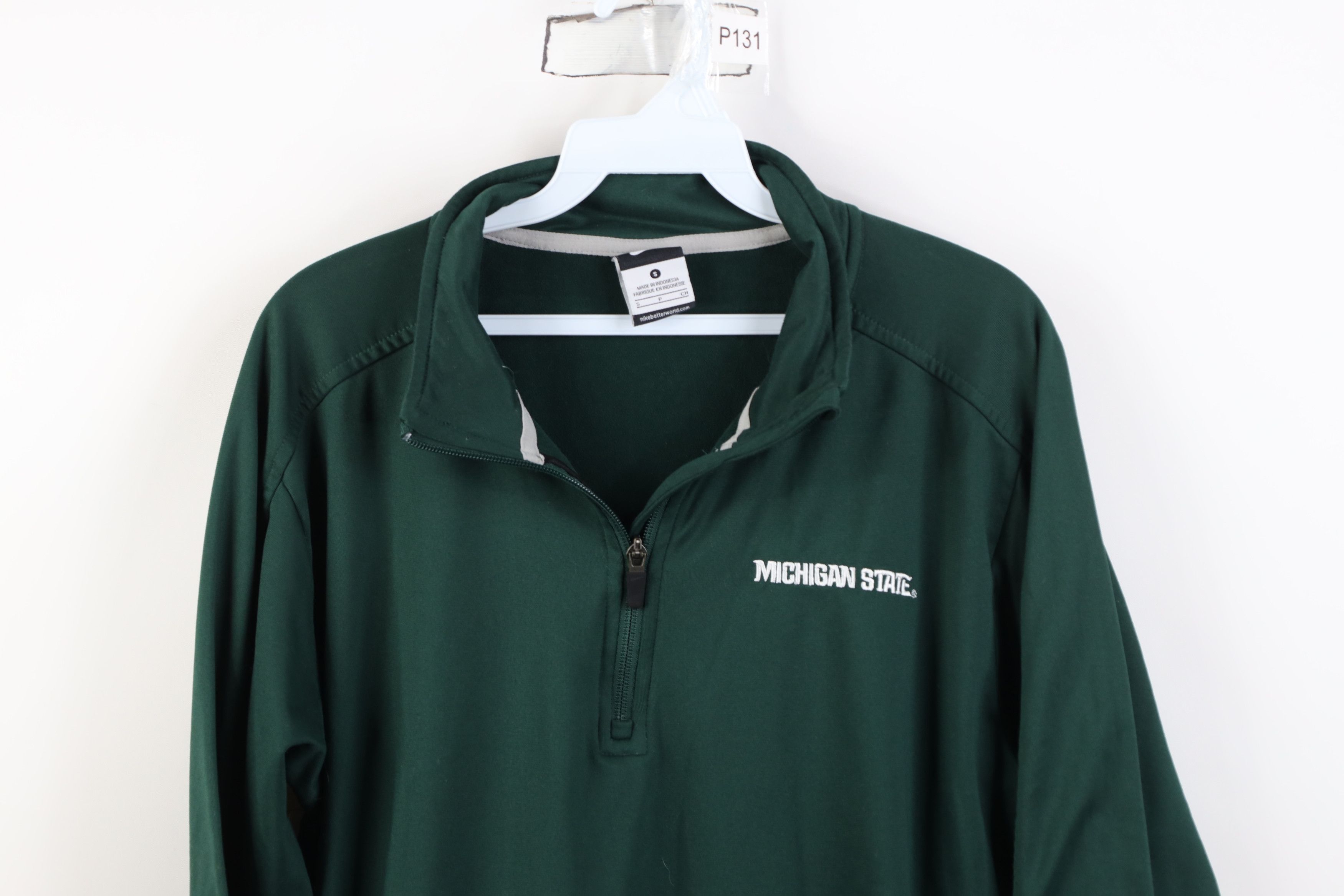 Nike Nike Michigan State University 1/4 Zip Pullover Sweater Size US S / EU 44-46 / 1 - 2 Thumbnail