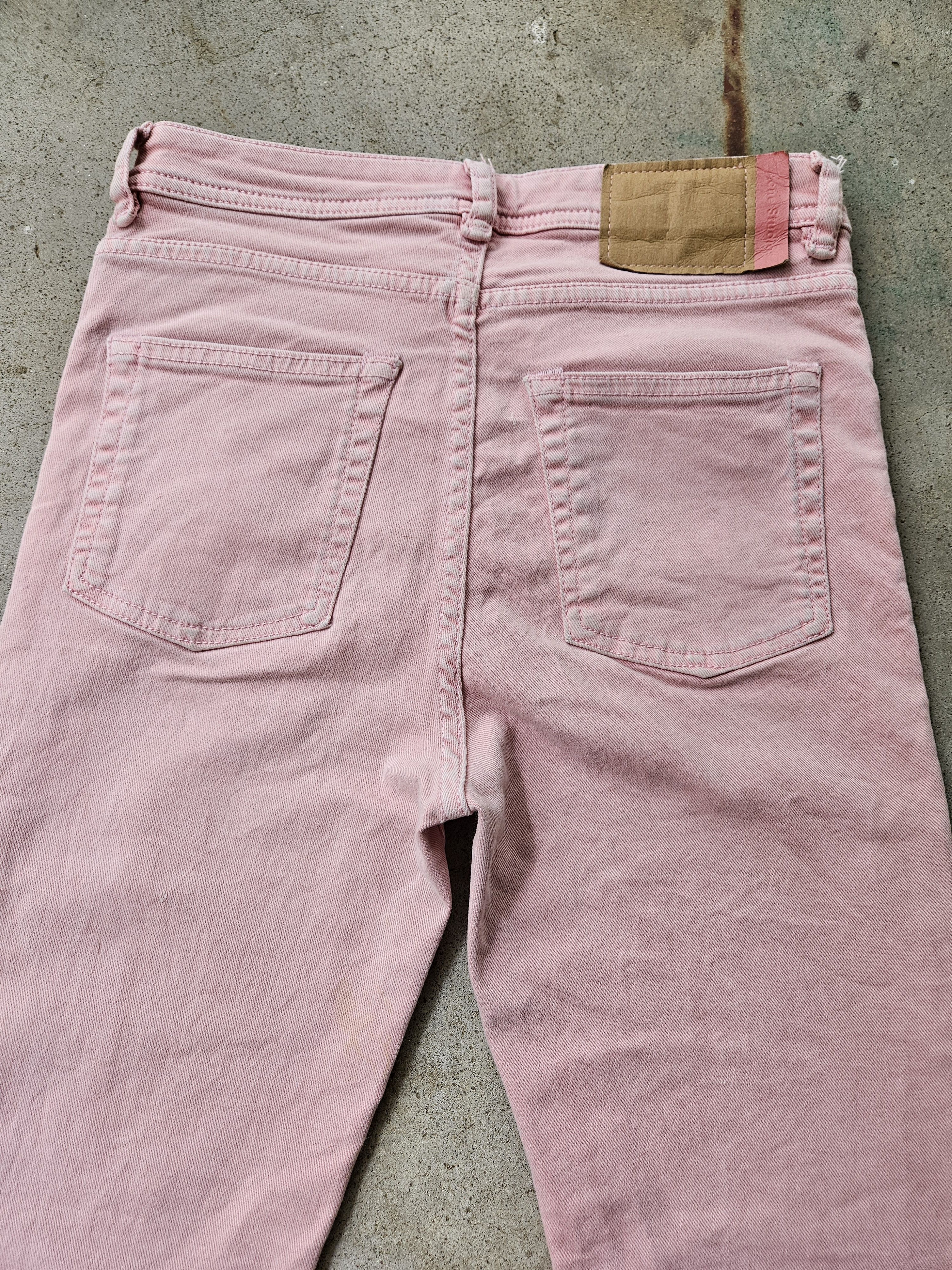 Acne Studios Blå Konst Peg Milk Pink Straight Leg Denim Jeans Size US 26 / EU 42 - 7 Thumbnail