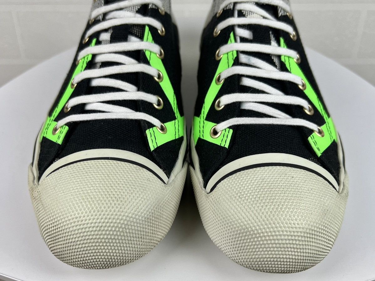 Burberry BURBERRY Sneakers Low-Top Shoes Fluo Nova Check Neon Green Size US 12 / EU 45 - 10 Thumbnail