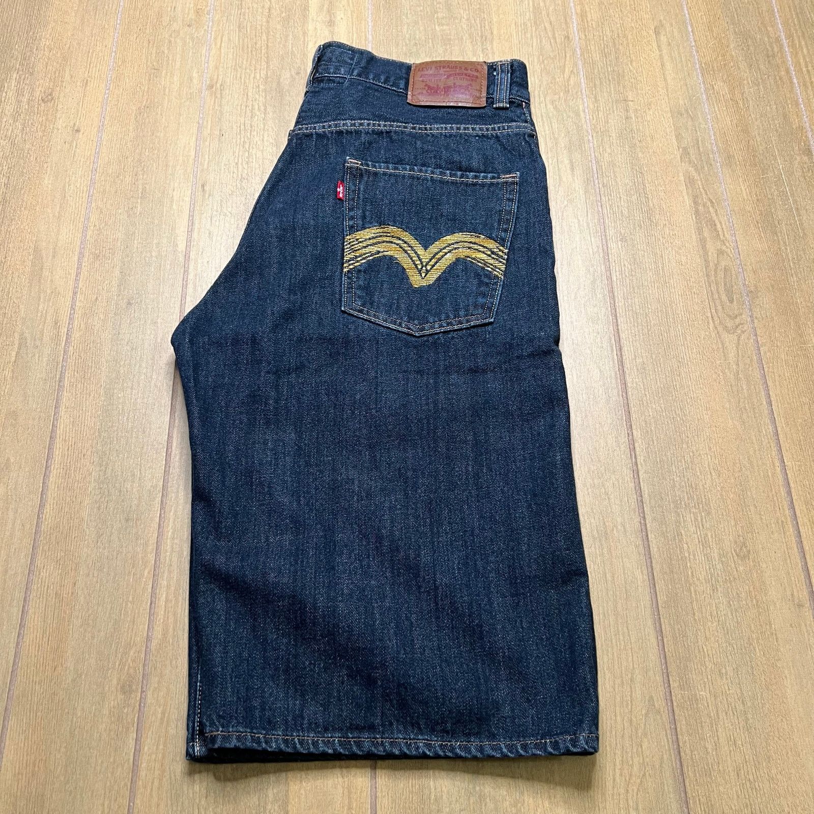 Levi's Vintage Levi's 579 Baggy Jean Shorts Mens 34 Blue Denim Y2K Size US 34 / EU 50 - 2 Thumbnail