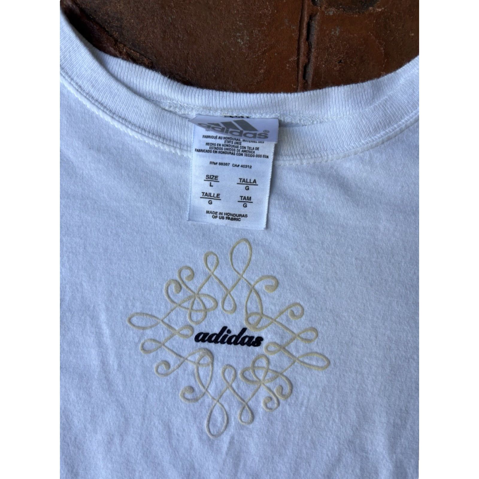 Adidas VINTAGE Adidas Long Sleeve Shirt Womens Large White Embroidered 90s Hip Hop Rock Sports Giftable Size L / US 10 / IT 46 - 2 Thumbnail