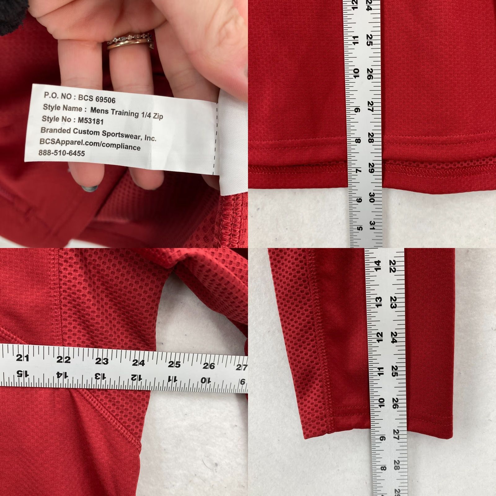 Nike Nike Dri-Fit 1/4 Zip Pullover Mens XL Red Philadelphia 76ers Sweatshirt Size US XL / EU 56 / 4 - 8 Thumbnail