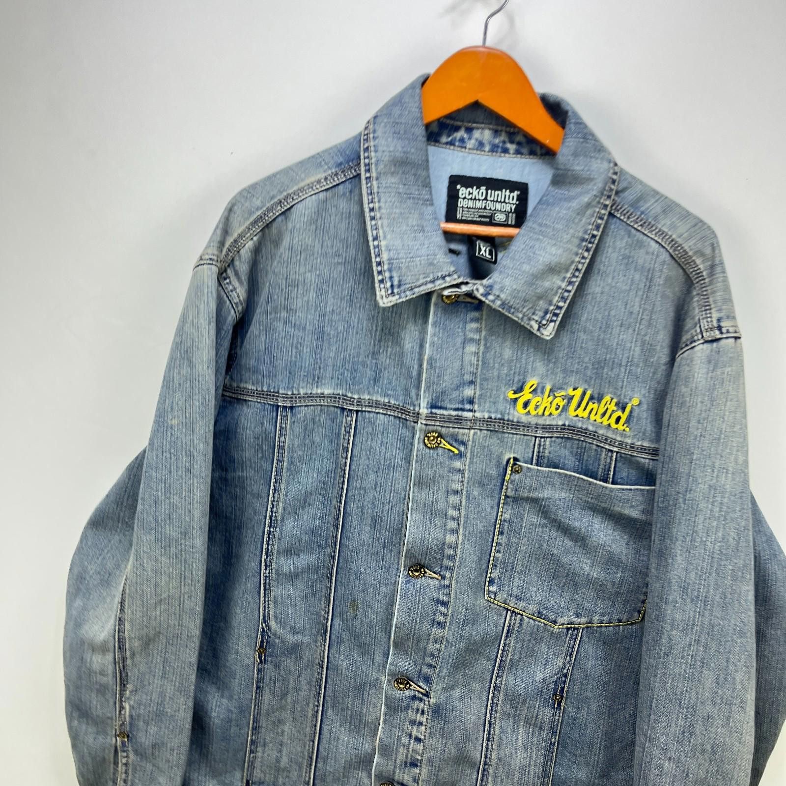 Ecko Unltd. Vintage Ecko Unltd Y2K Denim Chore Jacket XL Hip Hop Baggy Size US XL / EU 56 / 4 - 2 Thumbnail