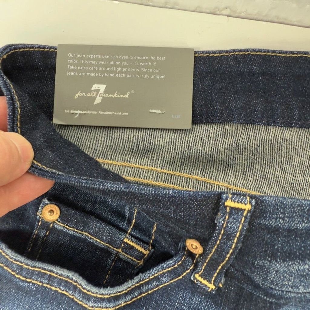 7 For All Mankind 7 FOR ALL MANKIND NWT Western Flare Bootcut Blue Jeans Sz 32 Size 32" / US 10 / IT 46 - 6 Thumbnail
