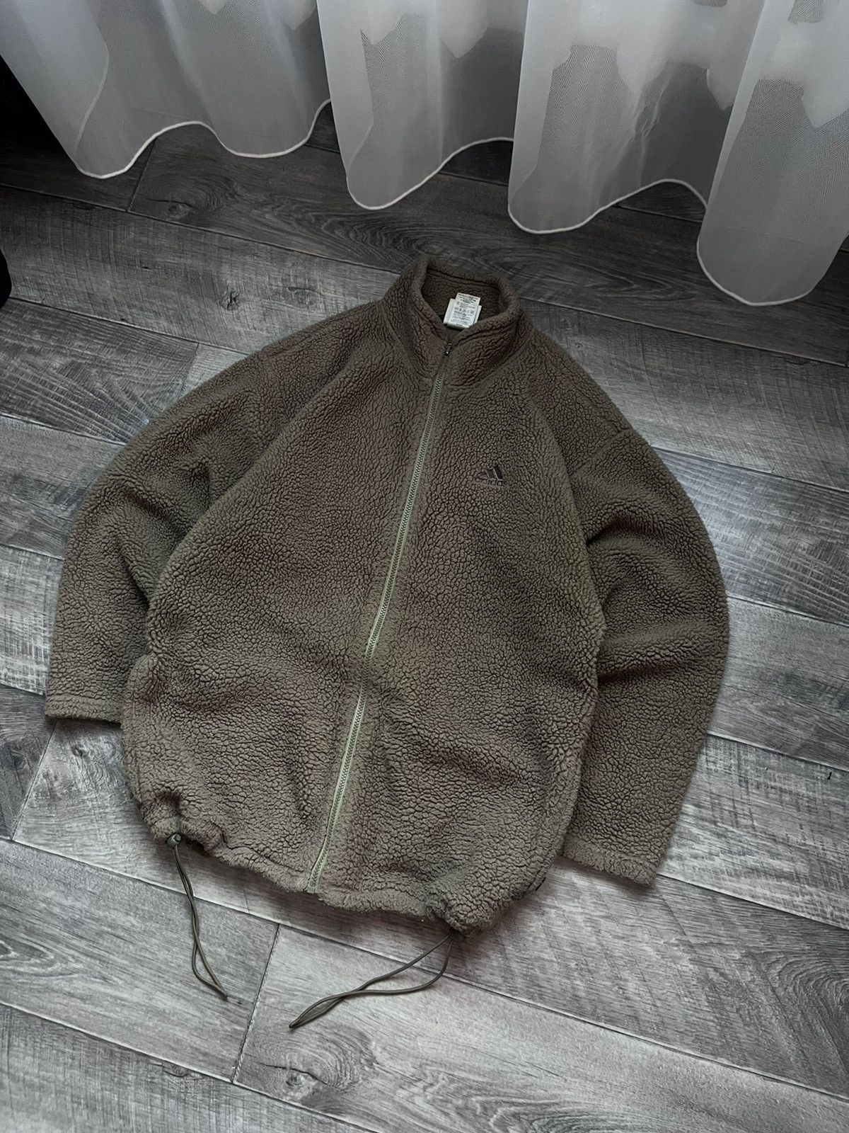 Adidas Vintage Adidas Teddy Fleece Sherpa Long Zip Pullover Jacket Size US S / EU 44-46 / 1 - 2 Thumbnail
