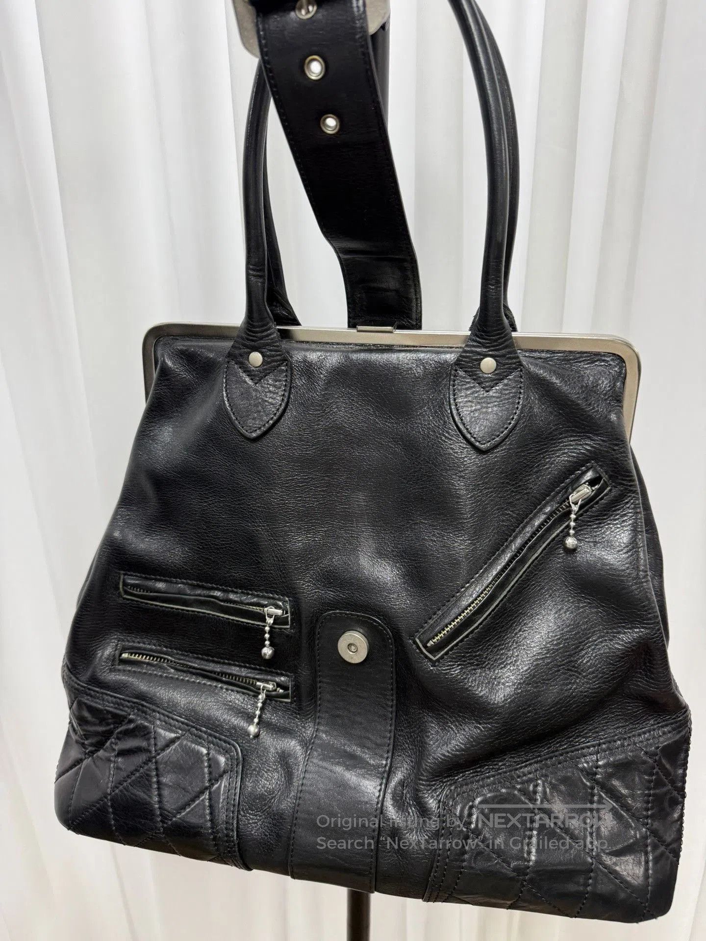 Junya Watanabe Junya Watanabe Cowhide Gold Buckle Handbag. Size ONE SIZE - 4 Thumbnail