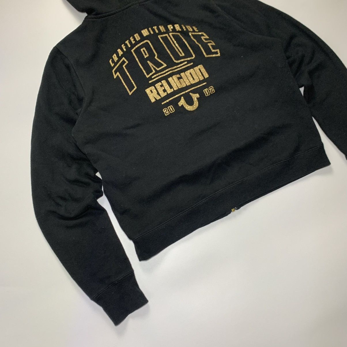 Other Y2K True Religion Cropped Zip Up Hoodie Size M / US 6-8 / IT 42-44 - 3 Thumbnail