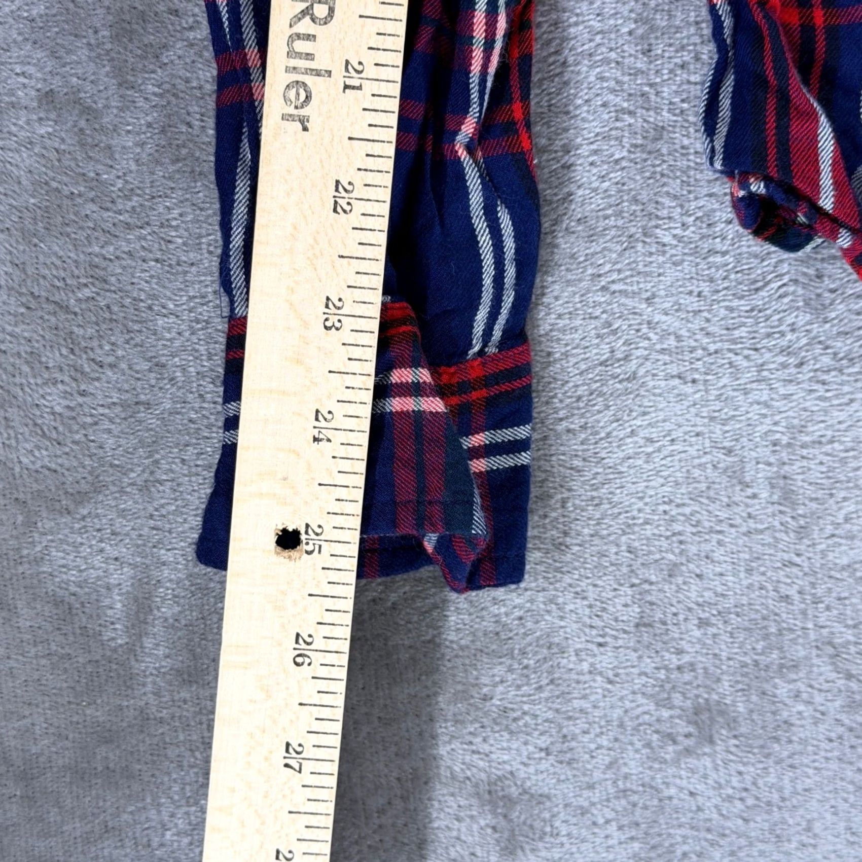 YoungLA YoungLA Button-Up Shirt Plaid Navy Red White L Mens Casual Western 806 Viscose Rayon Cotton? Size US L / EU 52-54 / 3 - 5 Thumbnail