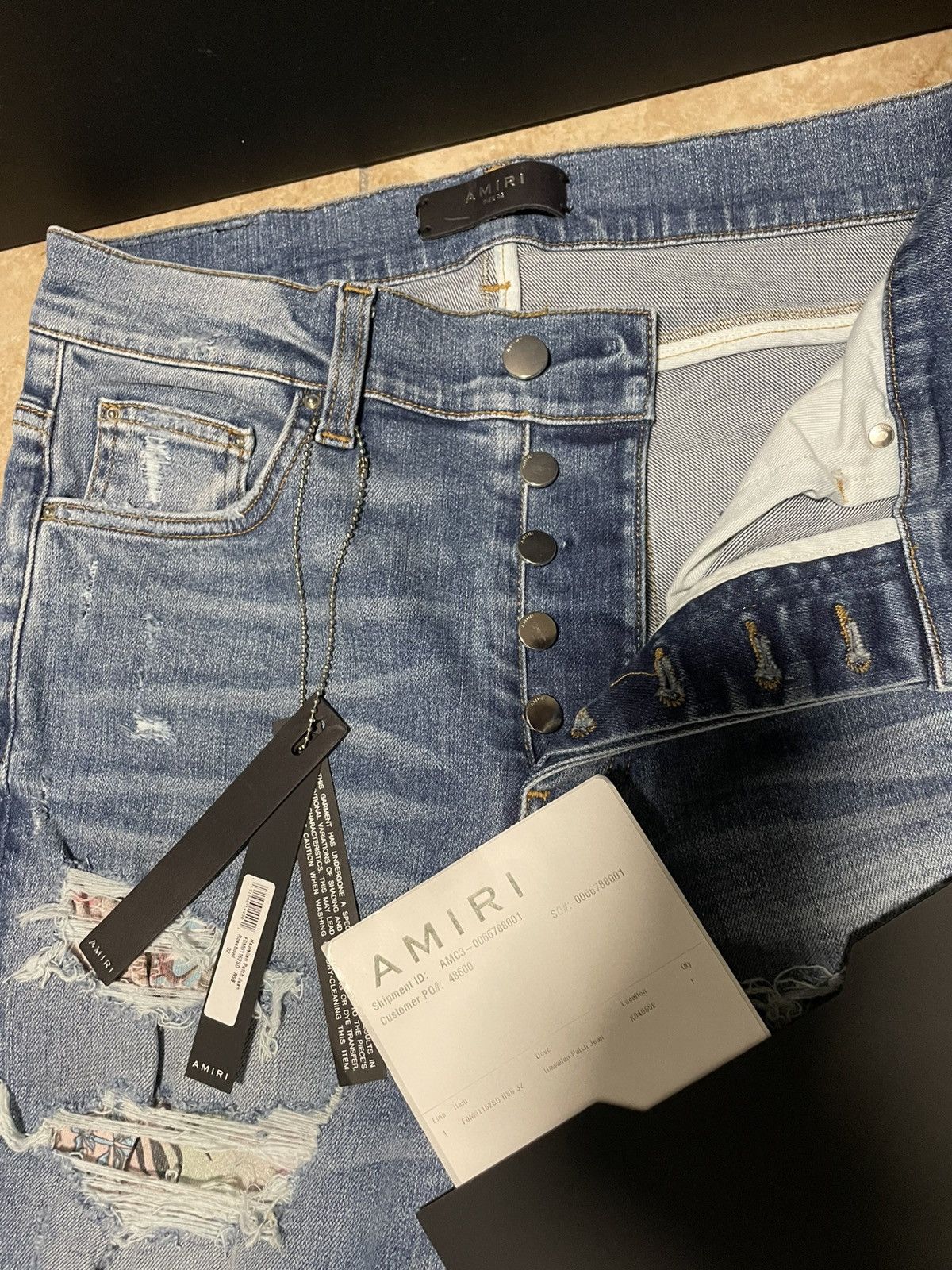 Amiri Amiri Hawaiian Patch Jean Size US 32 / EU 48 - 2 Thumbnail