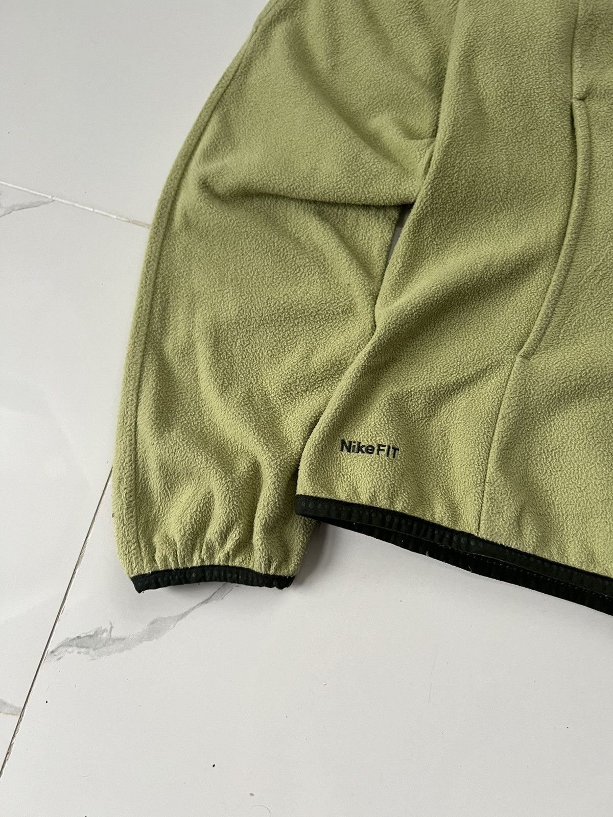 Nike × Vintage 90's NIKE RARE RETRO FLEECE SMALL SWOOSH Y2K JACKET Size US M / EU 48-50 / 2 - 3 Thumbnail