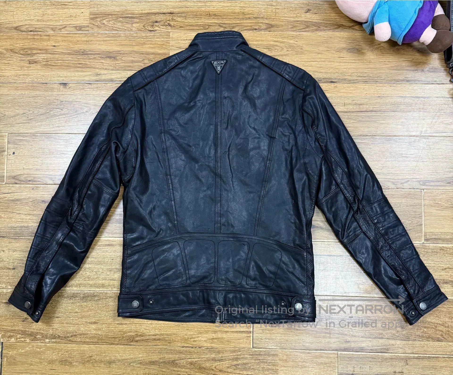 Other Men's Leather Motorcycle Jacket Black. Size US M / EU 48-50 / 2 - 2 Thumbnail