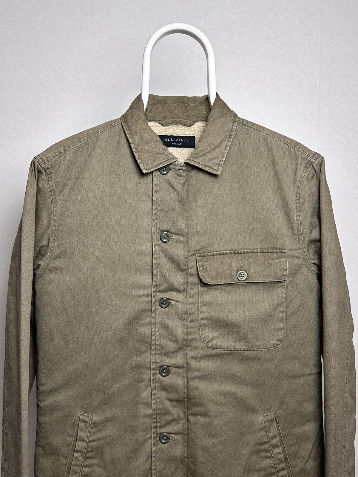 Allsaints AllSaints Deck Shirt Sherpa Overshirt Military Jacket Size US XS / EU 42 / 0 - 2 Thumbnail
