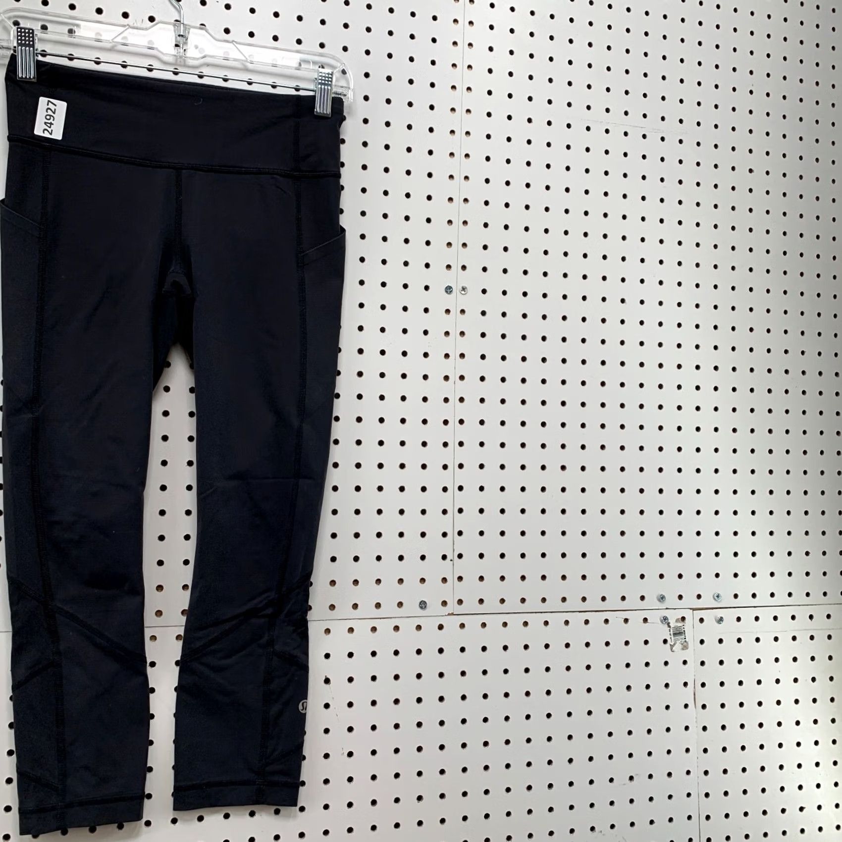 Lululemon Lululemon Run Inspire Black Crop Leggings Pants Womens Size 4 25x22.5 Size 27" / US 4 / IT 40 - 4 Thumbnail