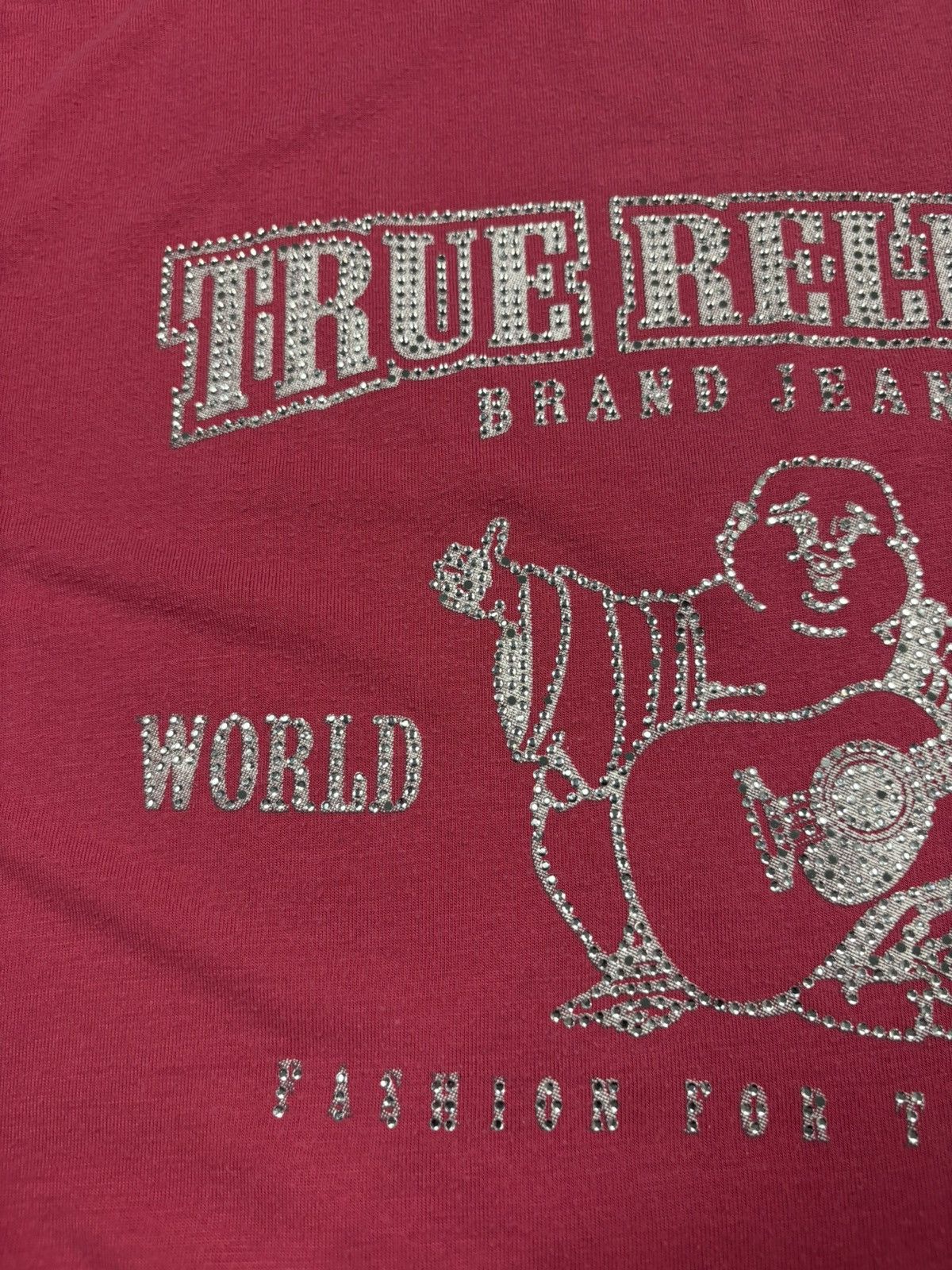 True Religion Vintage 2000s True Religion Y2K Rhinestone Big Logo Tee S Size S / US 4 / IT 40 - 6 Thumbnail