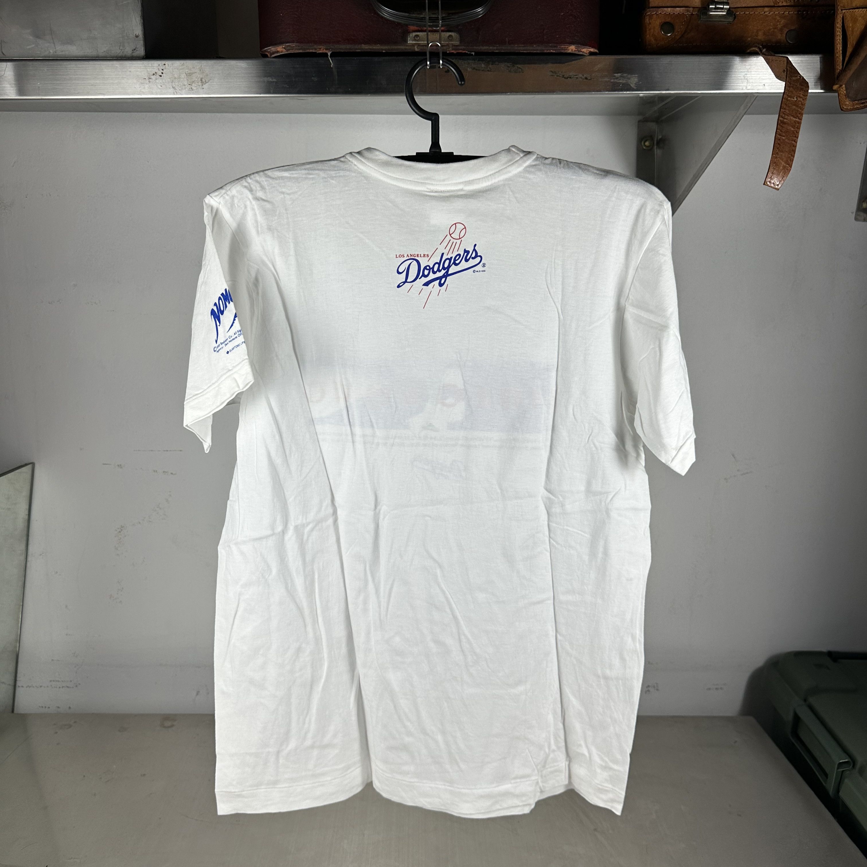 Vintage 1995 Hideo Nomo Los Angeles Dodgers MLB Records T-Shirt Size US L / EU 52-54 / 3 - 3 Thumbnail