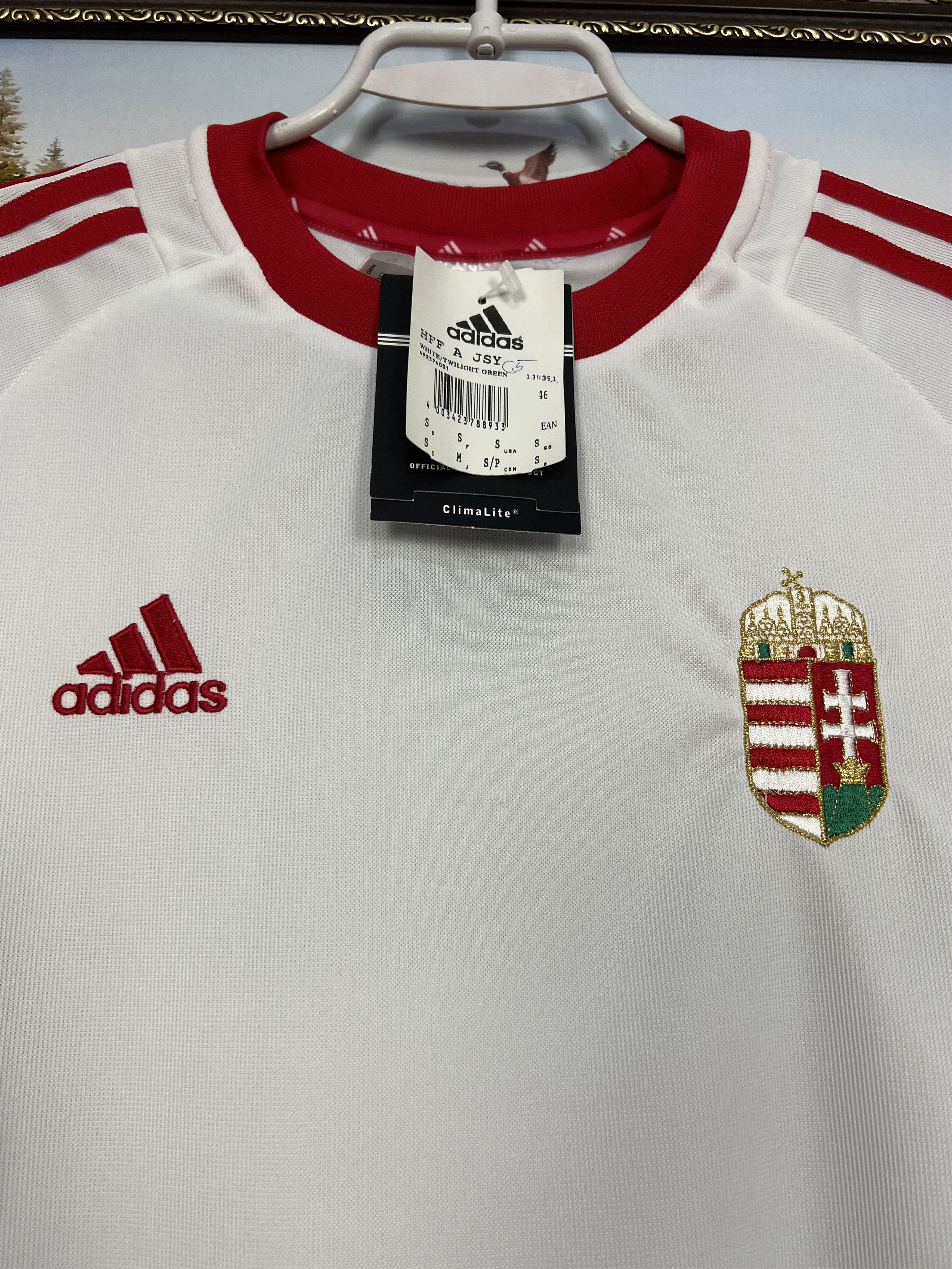 Adidas Hungary Away football shirt Soccer Jersey National Trikot Size US S / EU 44-46 / 1 - 3 Thumbnail