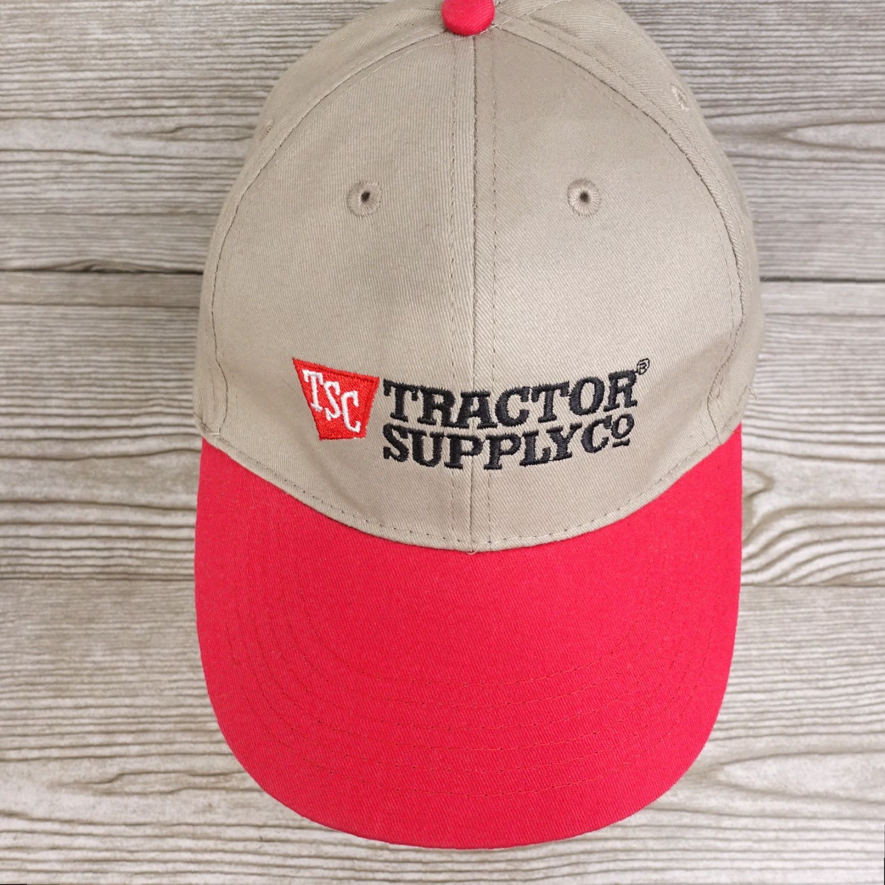 Vintage VINTAGE TRACTOR SUPPLY CO Adjustable Baseball Hat Cap Unisex Adults TAN Solid Casual Everyday Cap Size Adjustable Tan Hat Mens Womens Boys Girls Size ONE SIZE - 3 Thumbnail