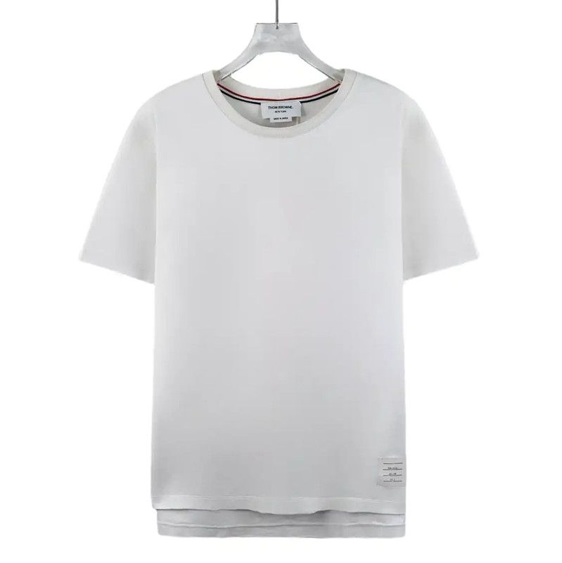 Thom Browne Men's White Cotton T-Shirt Size L 0089