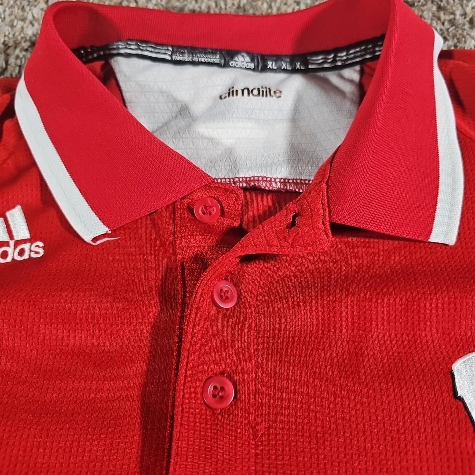Adidas Adidas Climalite XL Wisconsin Badgers Polo Size ONE SIZE - 5 Thumbnail