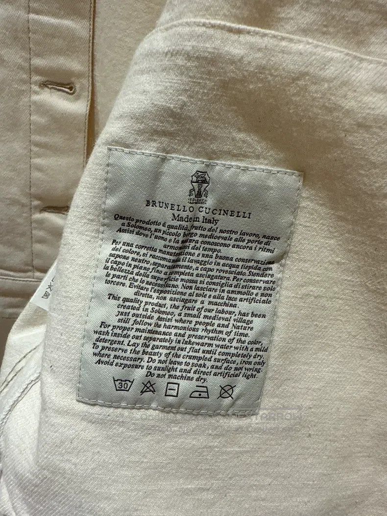 Brunello Cucinelli Brunello Cucinelli White gold button denim jacket Size XXS / US 00 / IT 34 - 8 Thumbnail
