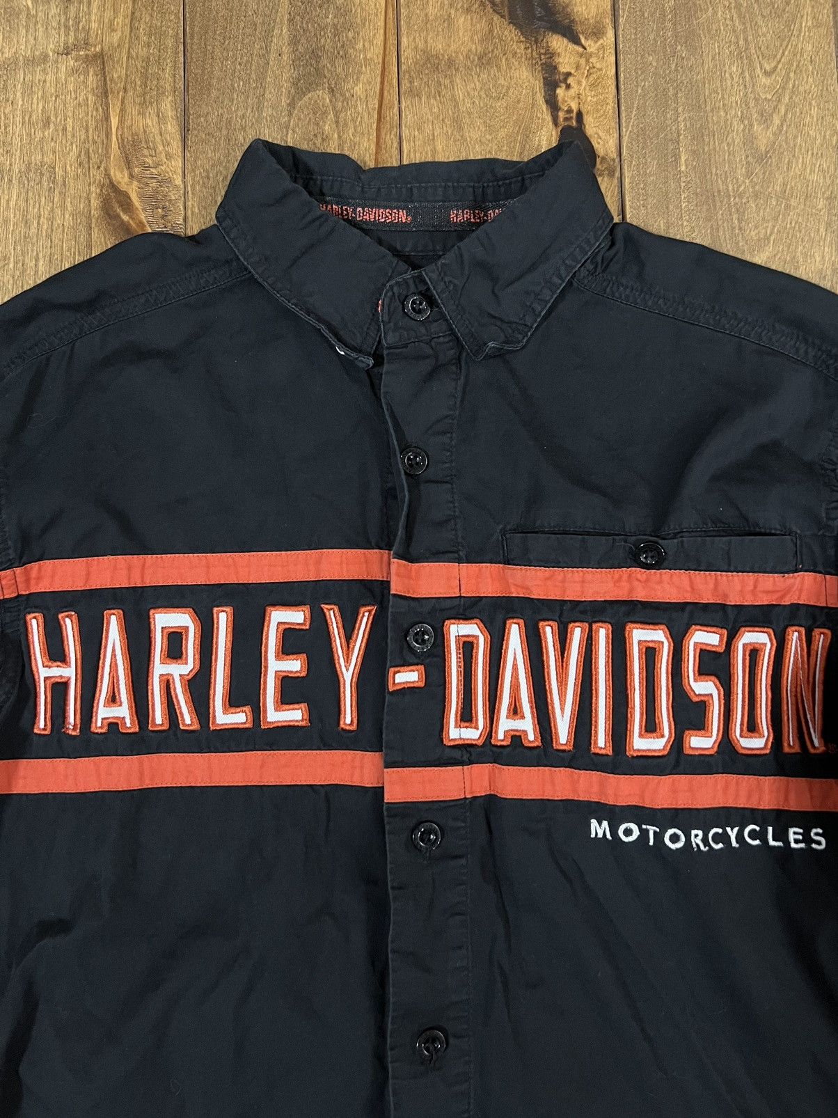 Harley Davidson × Vintage Vintage Harley Davidson Button up Shirt Size US S / EU 44-46 / 1 - 6 Thumbnail