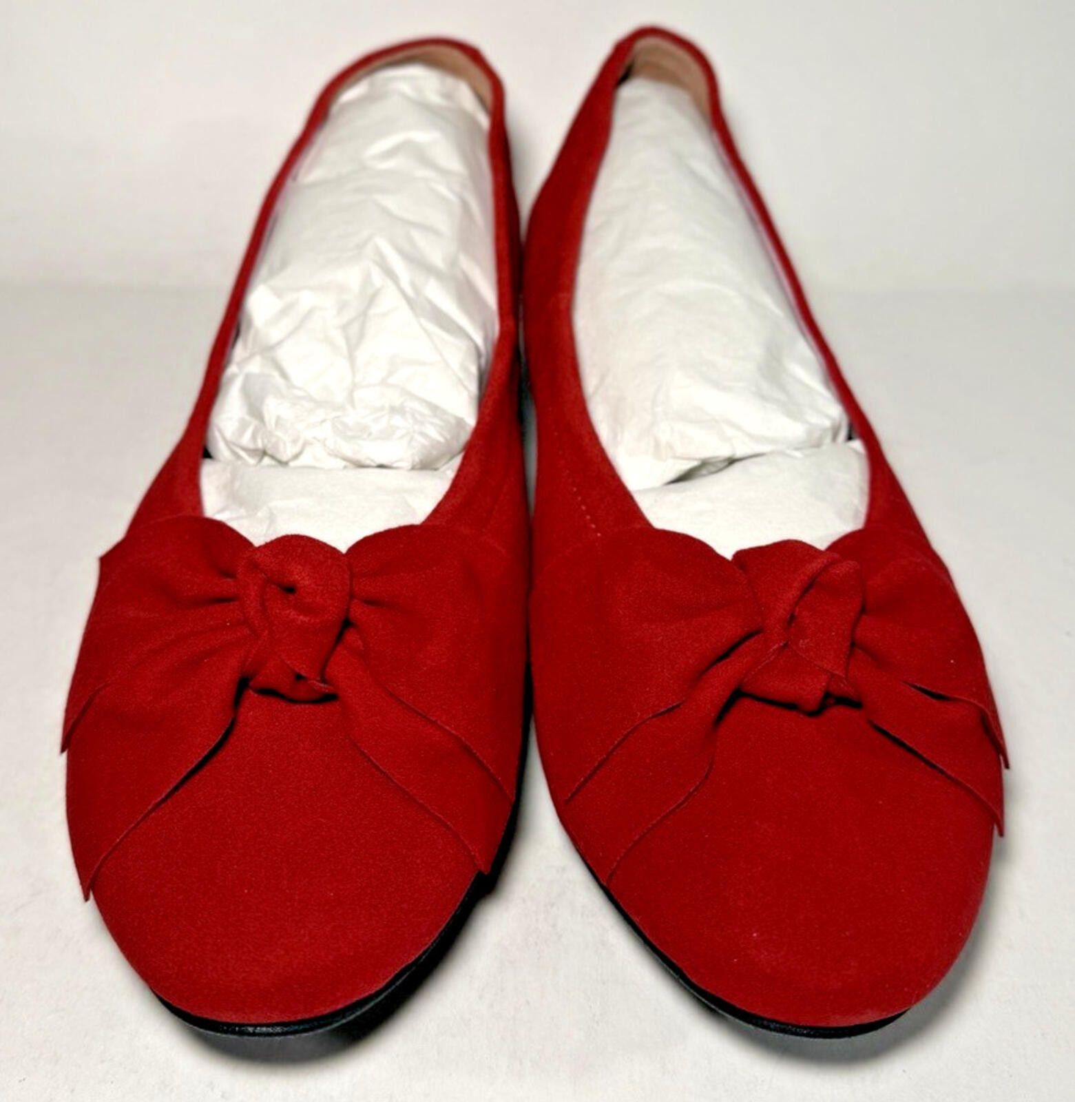 Other SOLE BLISS Lola Women's Red Suede Ballet Flats Slip-On Size US 8 / IT 38 - 2 Thumbnail