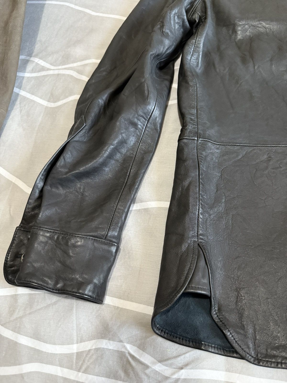 Ralph Lauren Ralph Lauren Black Leather Shirt Size US M / EU 48-50 / 2 - 12 Thumbnail