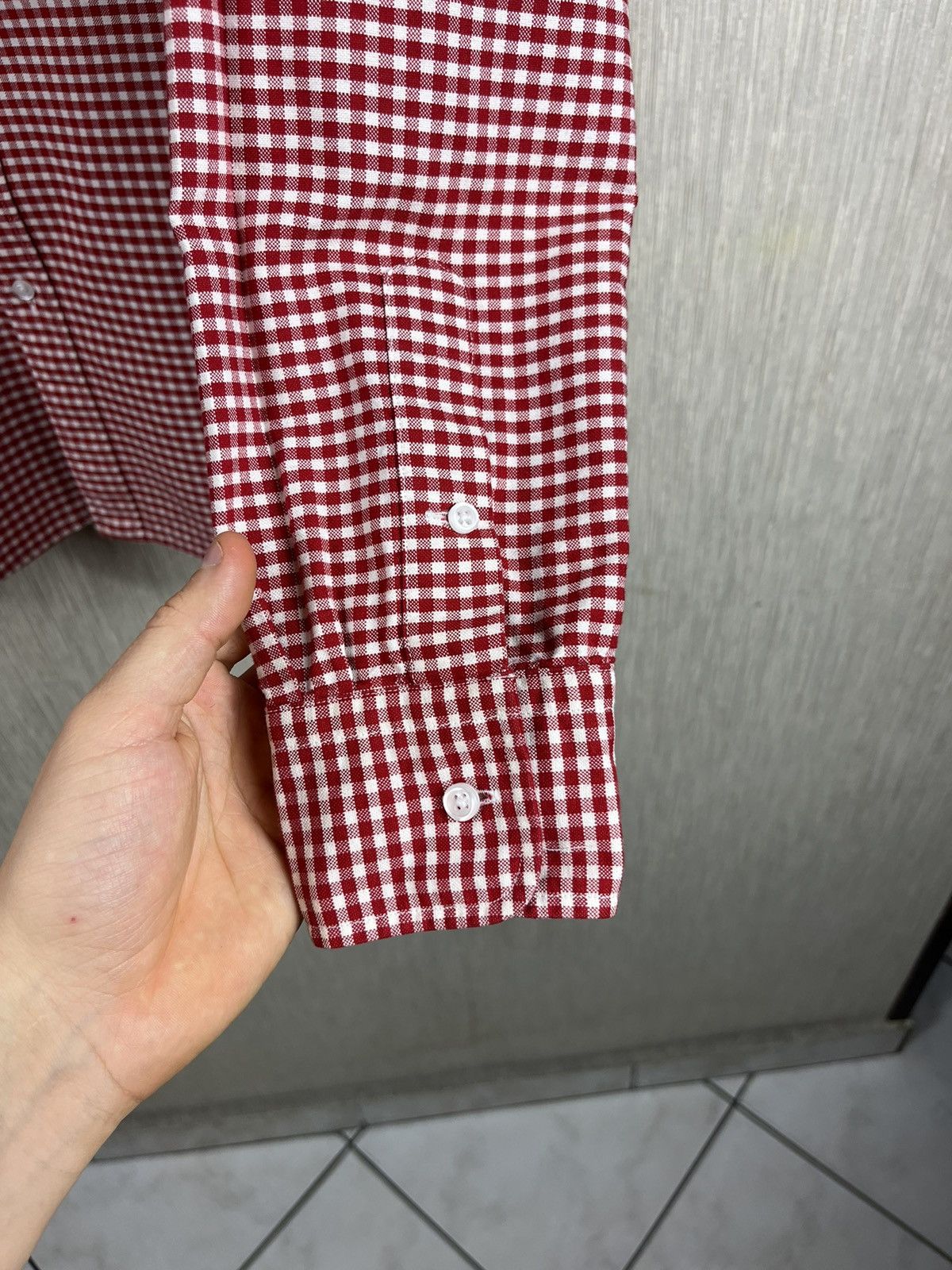 Ralph Lauren × Ralph Lauren Sport × Vintage Vintage Ralph Lauren Sport gingham classic shirt checked Size M / US 6-8 / IT 42-44 - 16 Thumbnail