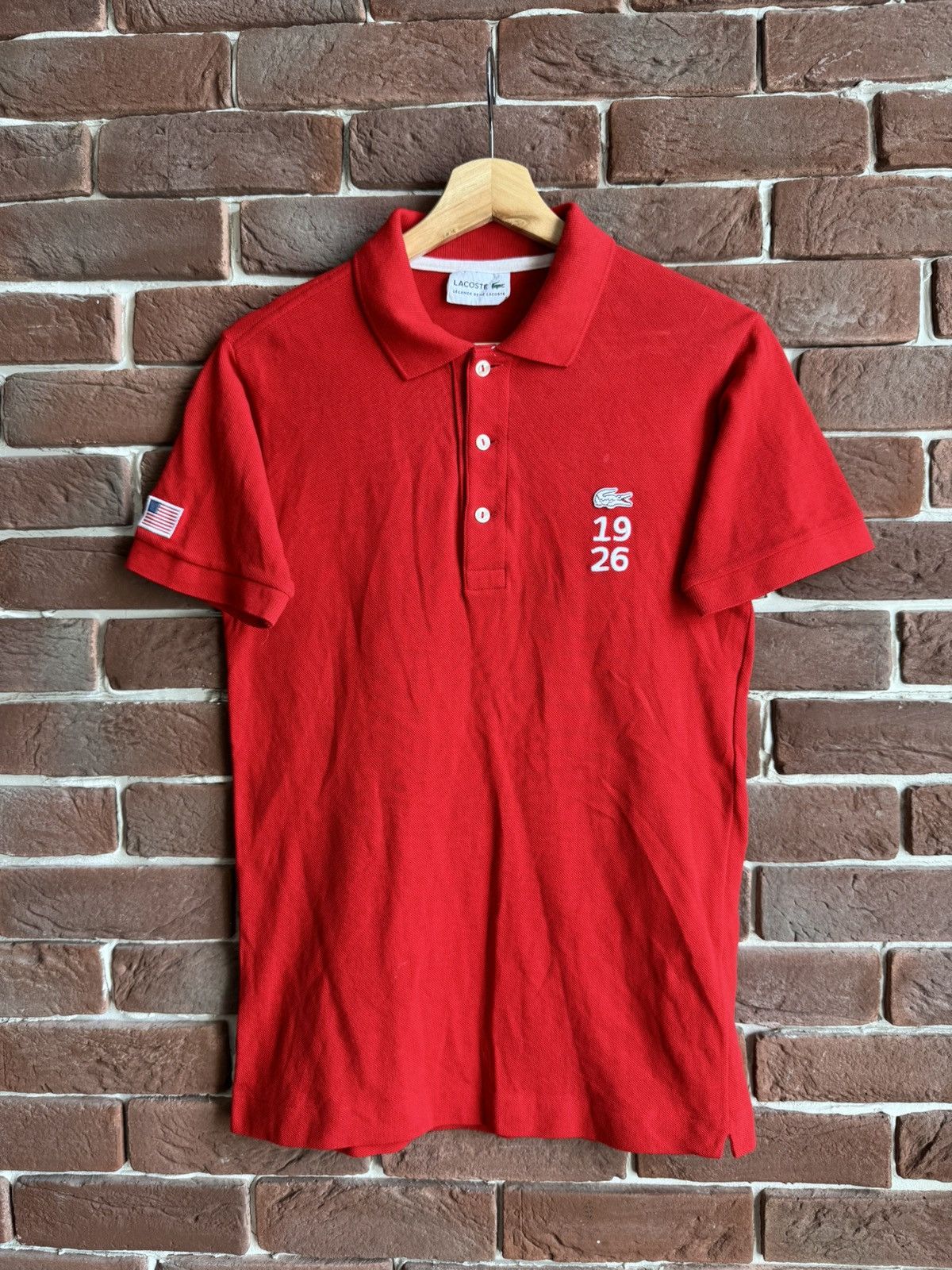 Lacoste Legende Rene Lacoste Button Polo Shirt Tribute Luxury Red Size US XS / EU 42 / 0 - 1 Thumbnail