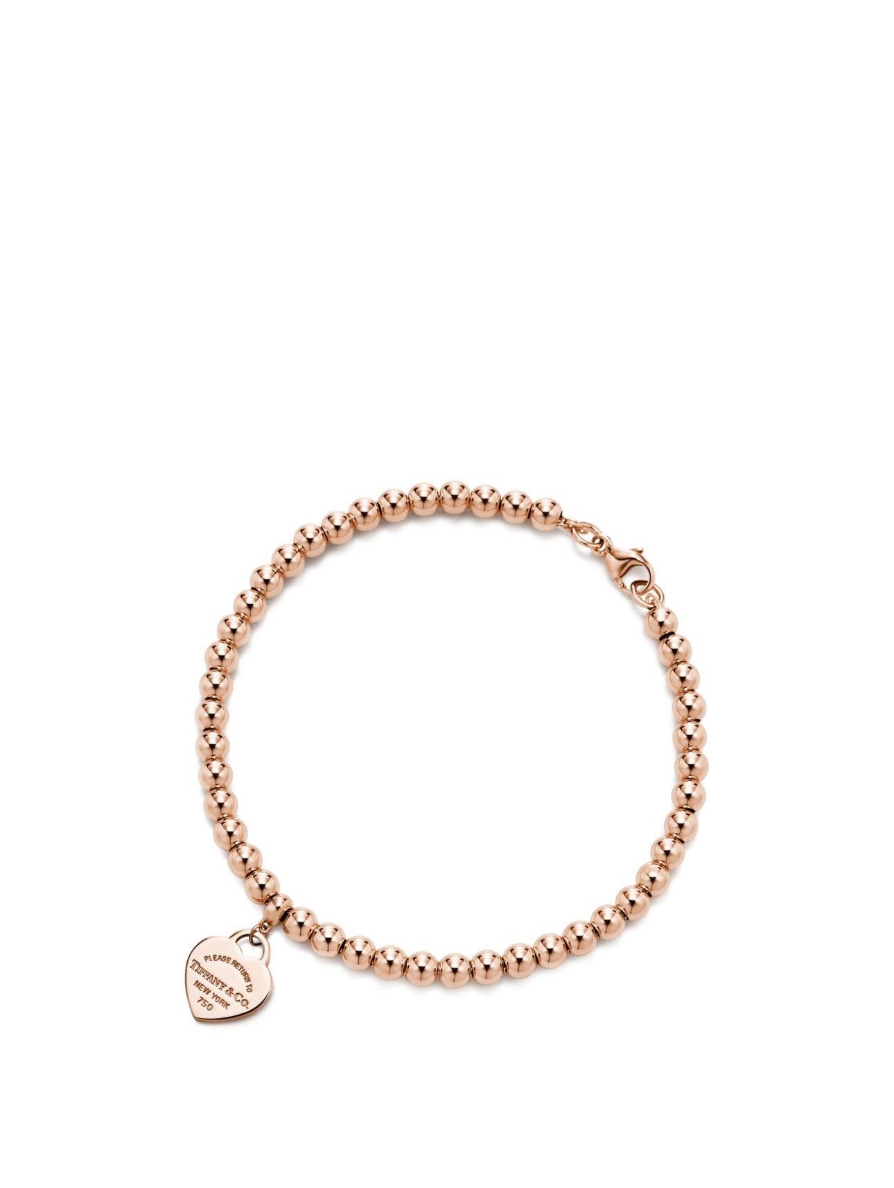 Tiffany & Co. Tiffany & co Heart Tag Bead Bracelet in rose gold Size ONE SIZE - 1 Thumbnail