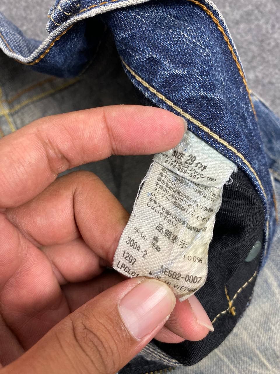 Levi's vintage levis 502 distressed denim nice design Size US 30 / EU 46 - 15 Thumbnail