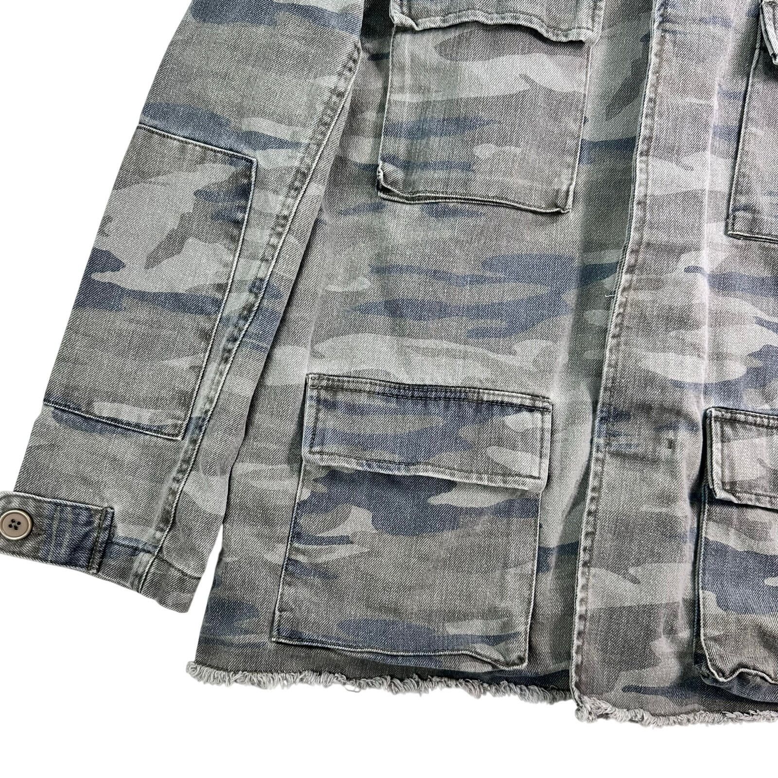 Treasure & Bond TREASURE & BOND Camo Military Style Button Up Utility Jacket Size M / US 6-8 / IT 42-44 - 4 Thumbnail