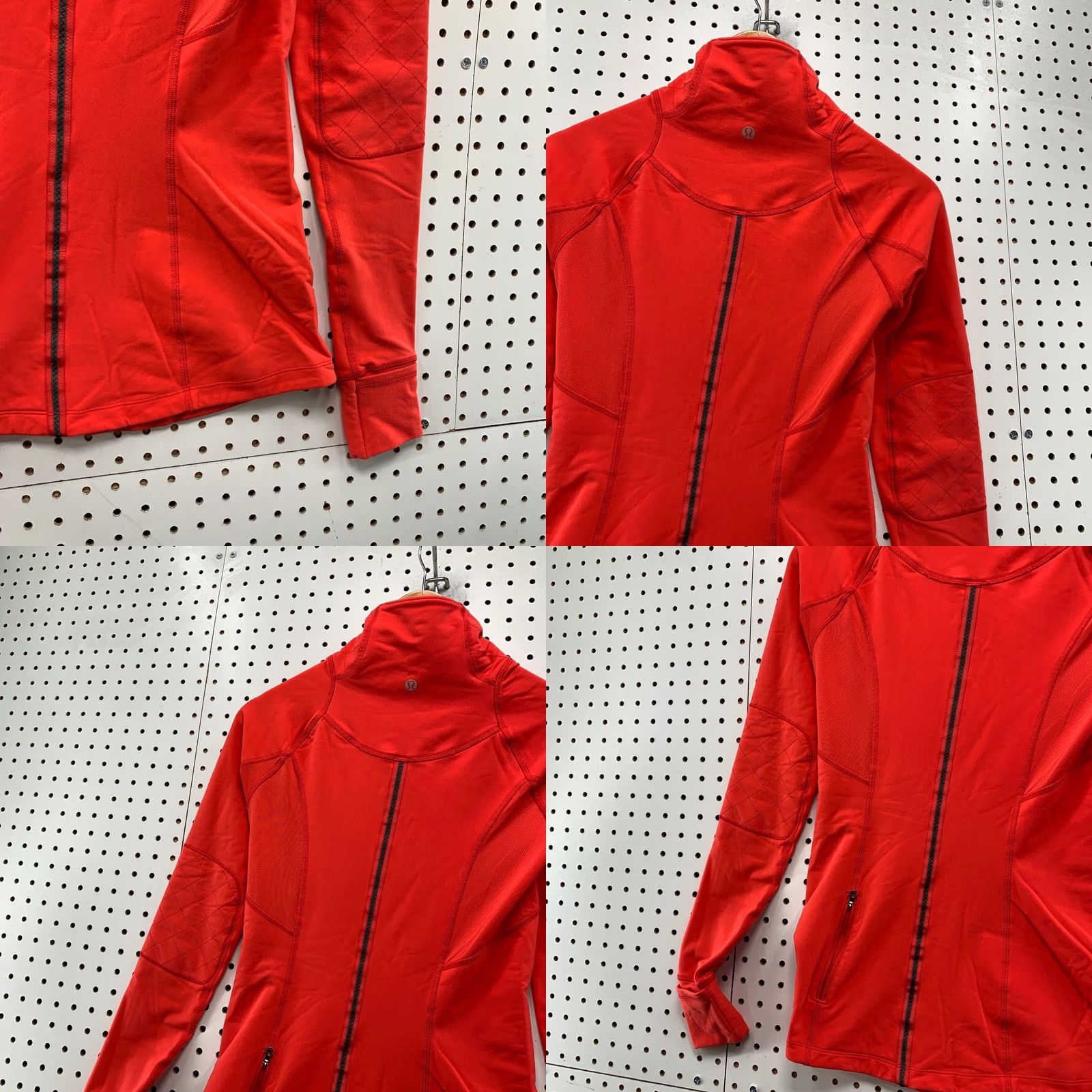 Lululemon Lululemon Running Jacket Womens Coral Red Reflective Pockets Zip Collar Size L / US 10 / IT 46 - 8 Thumbnail