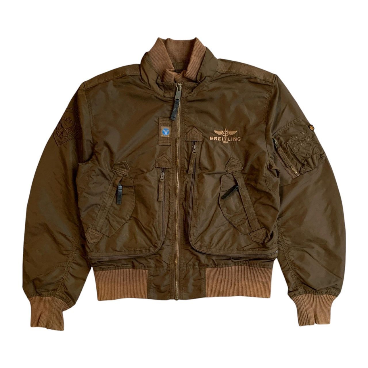 Alpha Industries x Breitling Nylon Bomber Flight Jacket USA