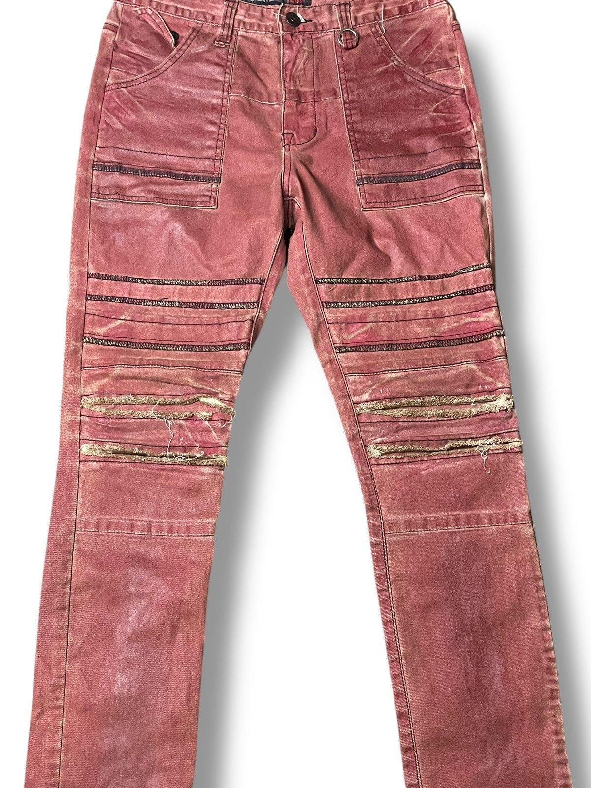 Vintage Vintage ILDF Distressed Denim Slim Jeans (92) Size US 33 - 2 Thumbnail